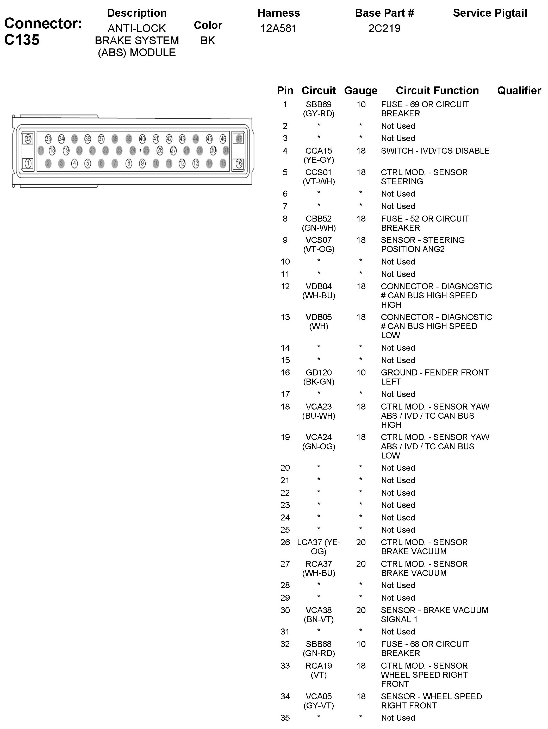 Factory service manual diagram
