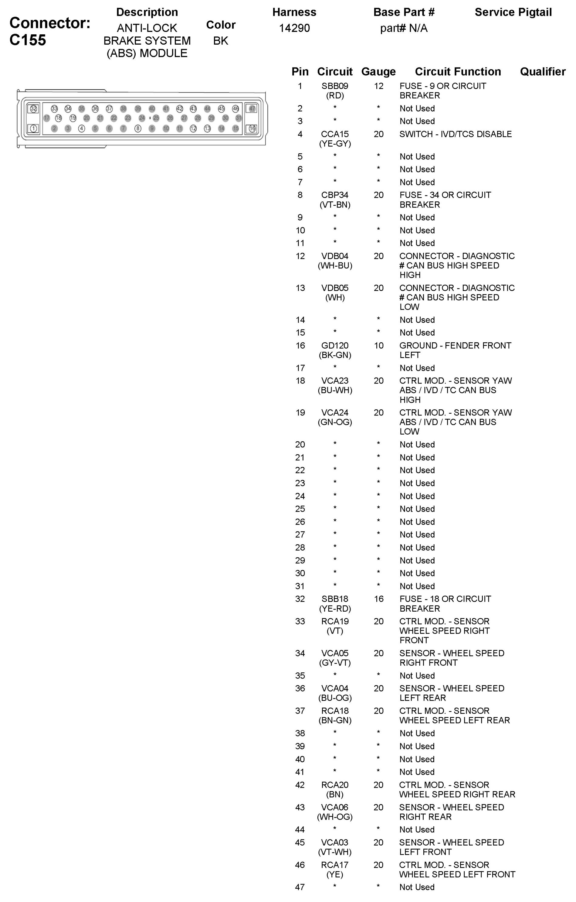 Factory service manual diagram