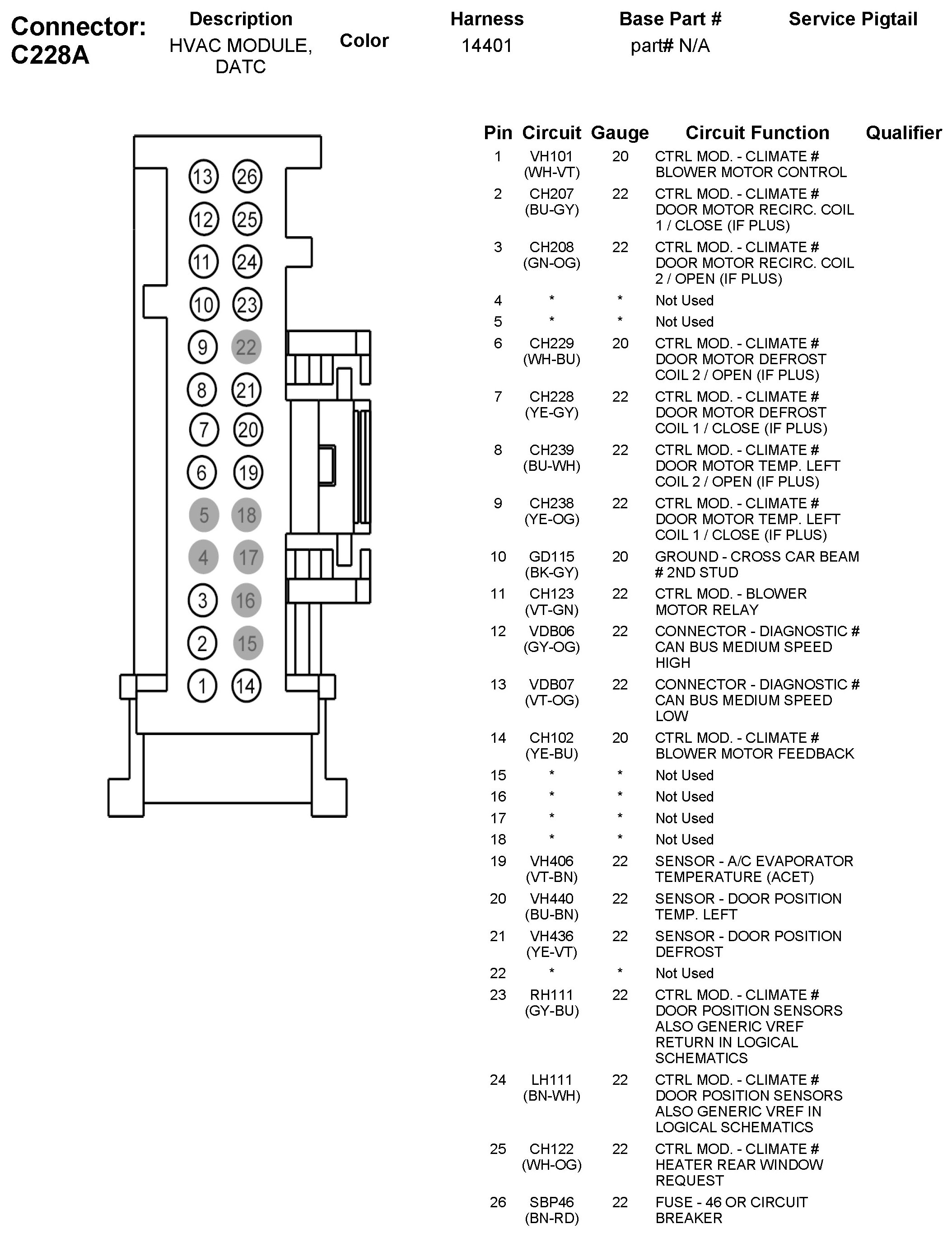 Factory service manual diagram