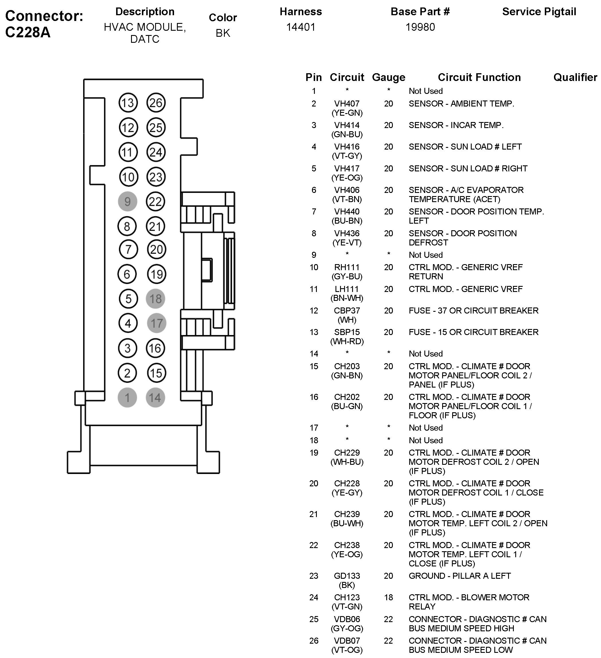 Factory service manual diagram