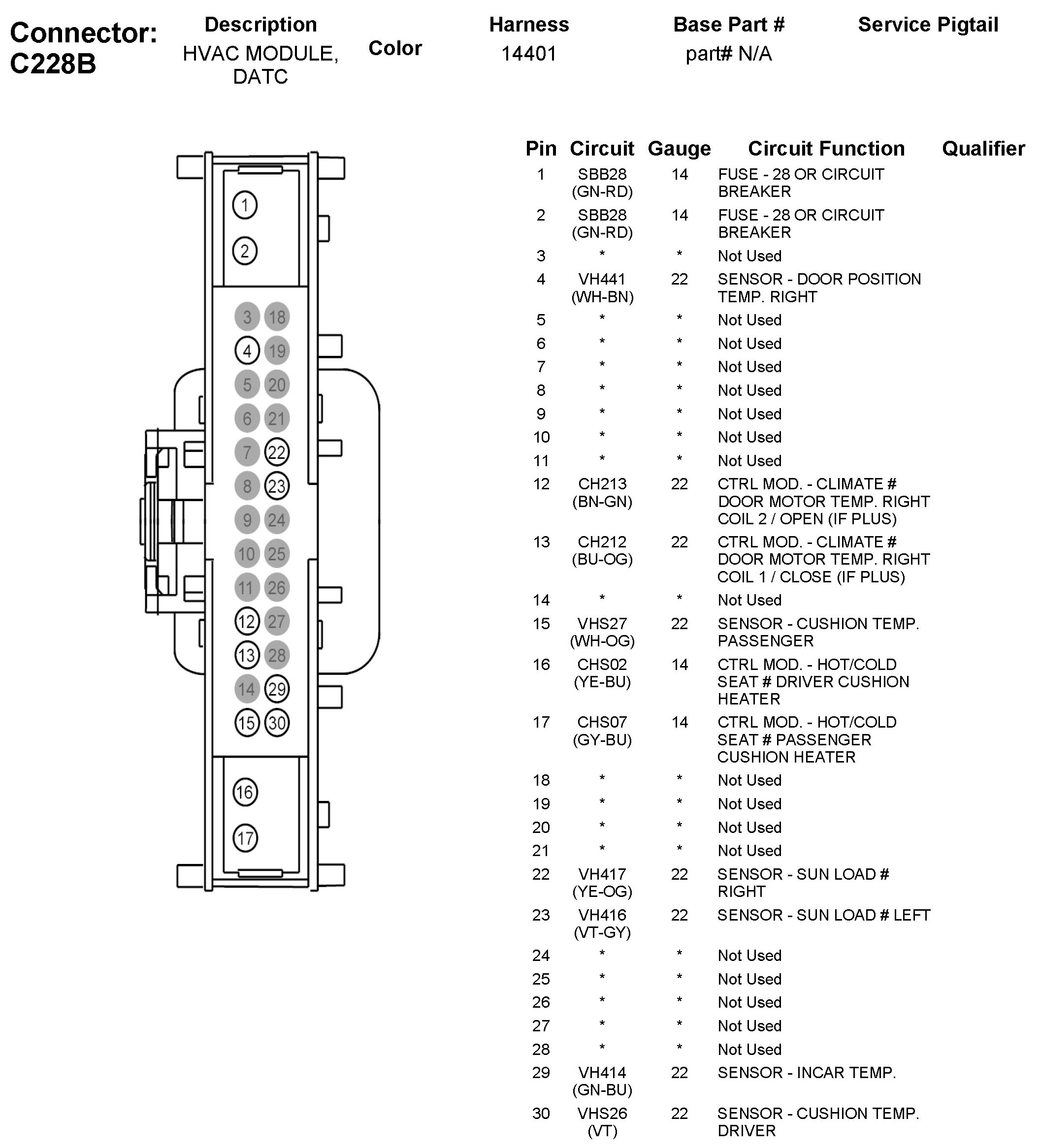 Factory service manual diagram