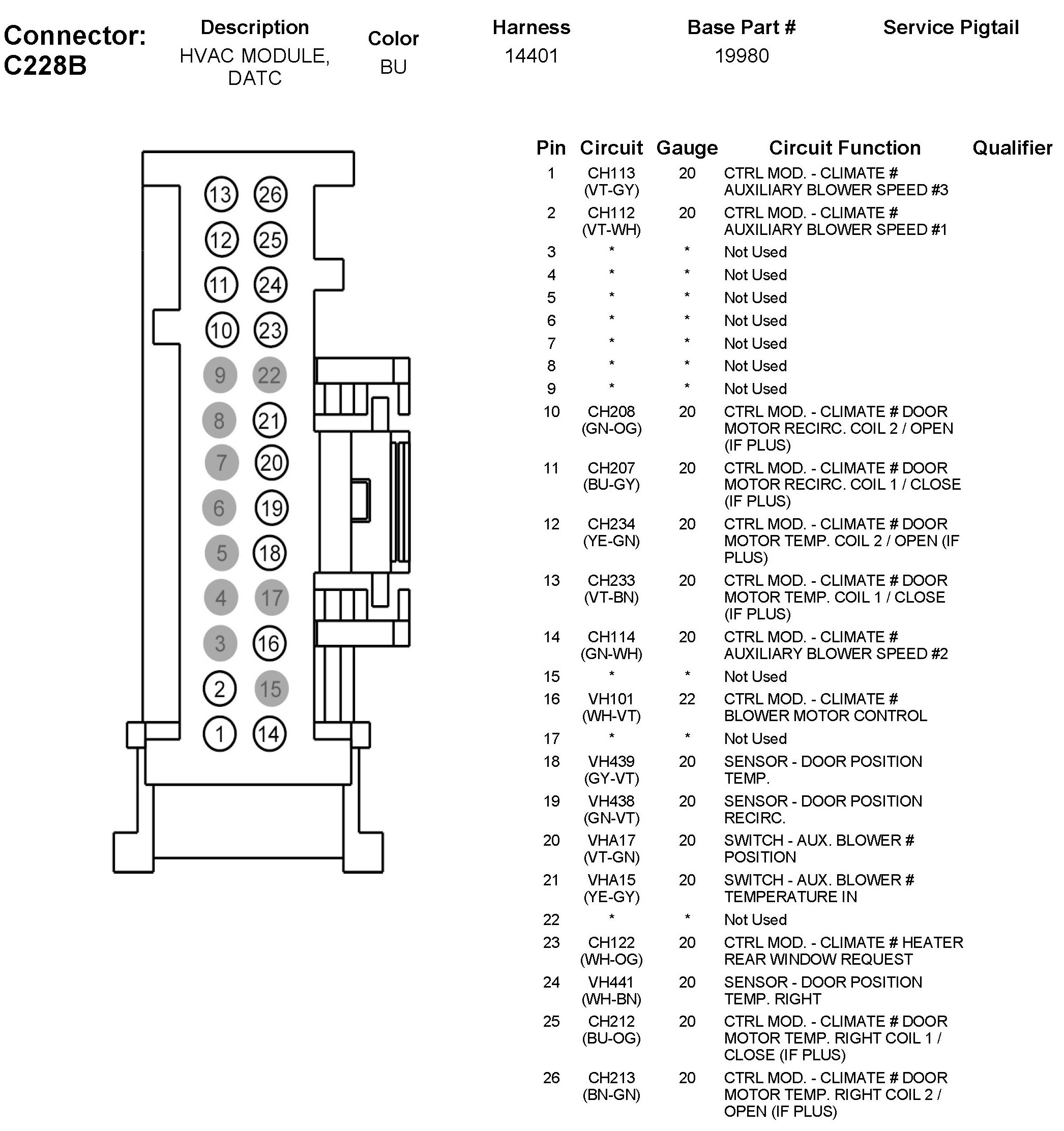 Factory service manual diagram