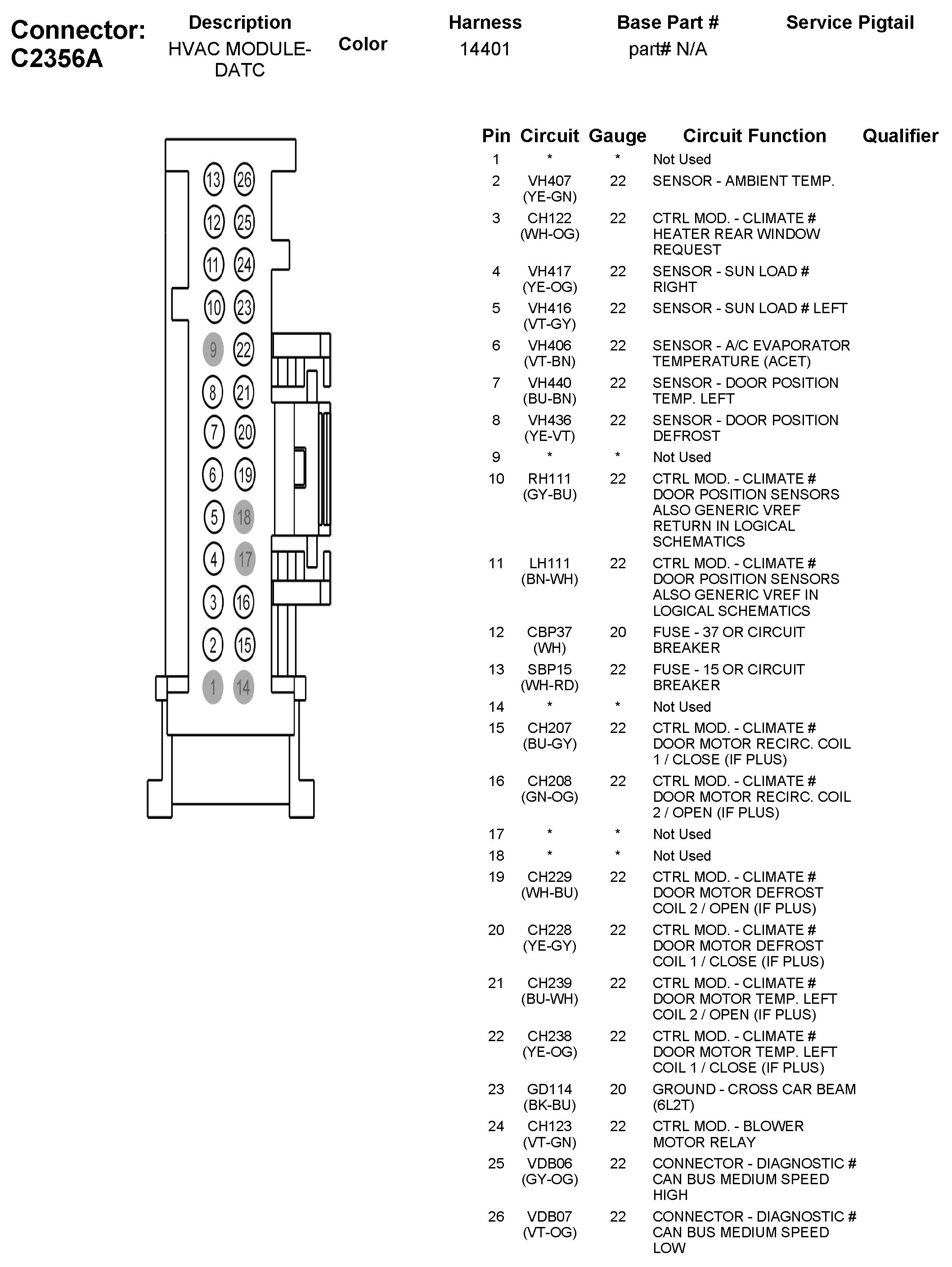 Factory service manual diagram