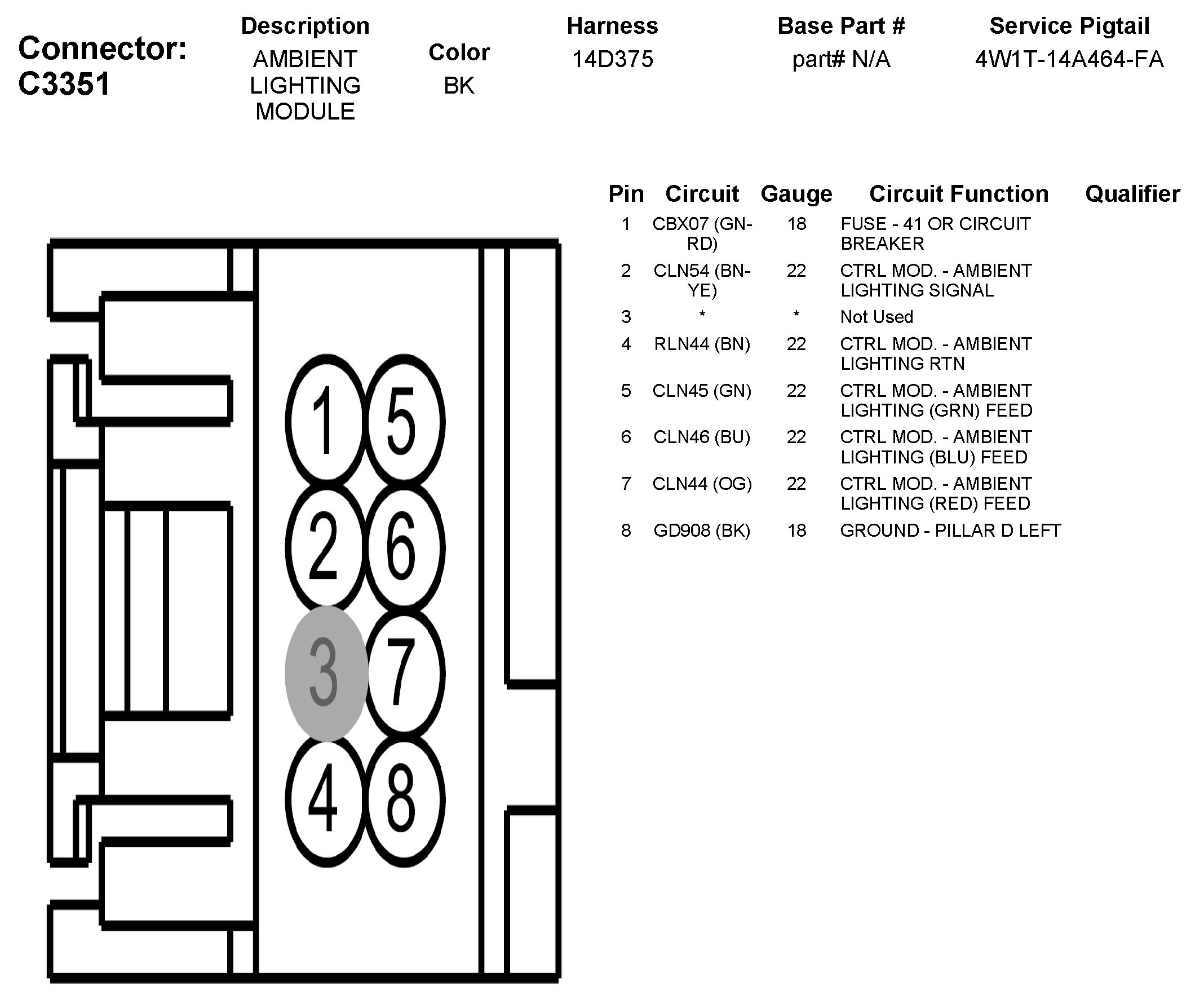 Factory service manual diagram