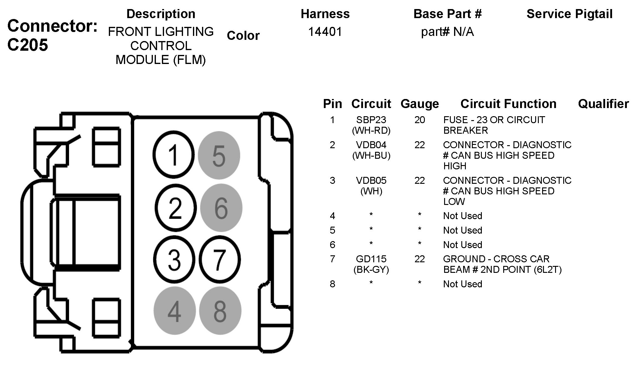 Factory service manual diagram