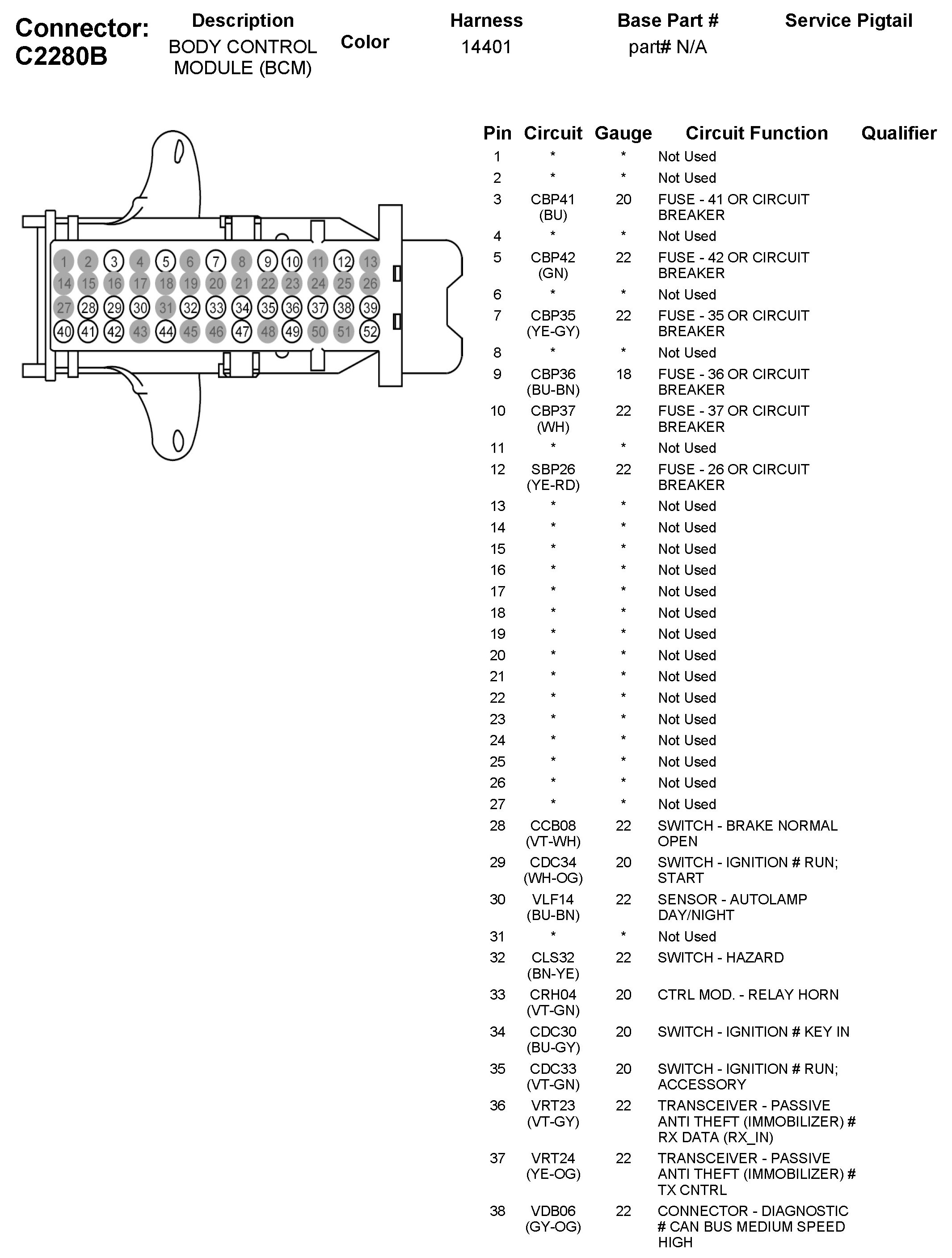 Factory service manual diagram
