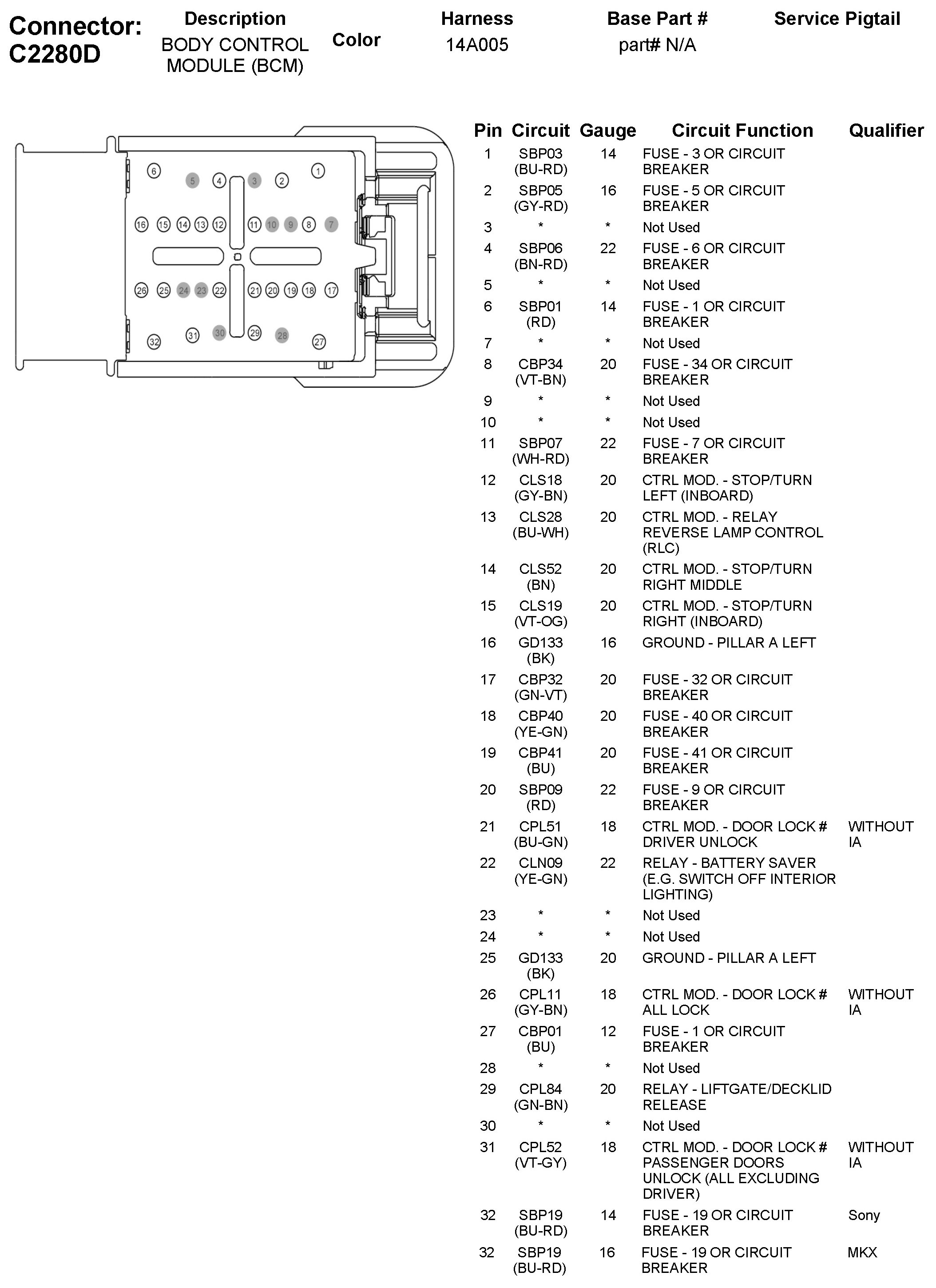 Factory service manual diagram
