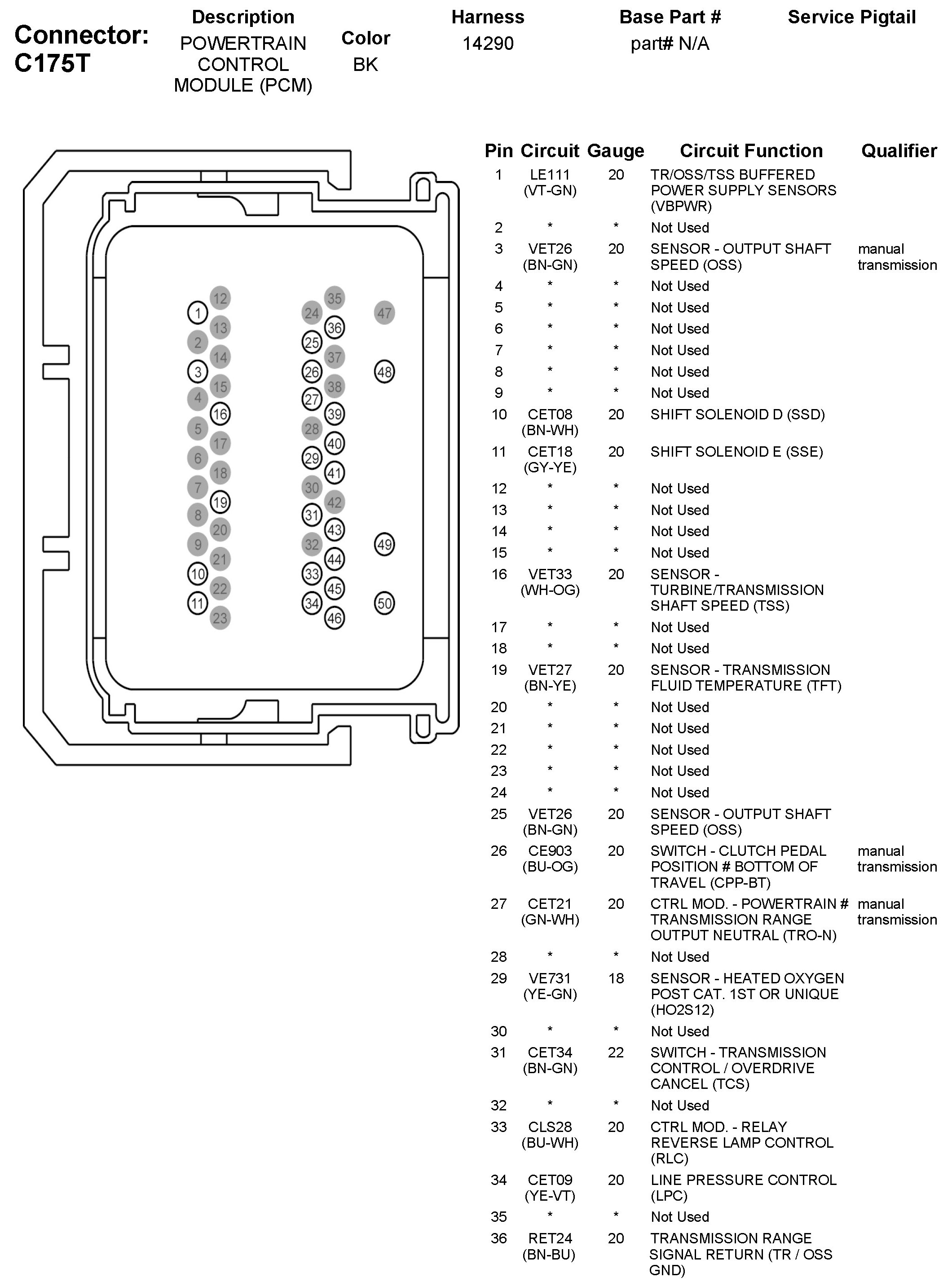 Factory service manual diagram