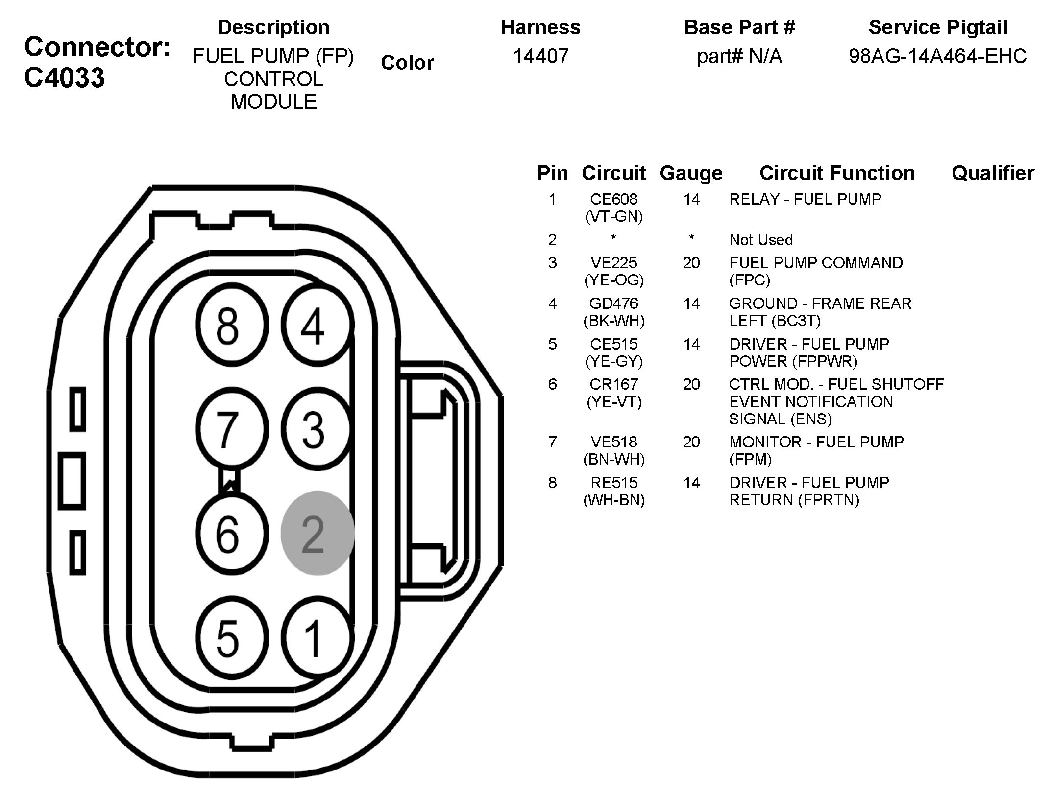 Factory service manual diagram