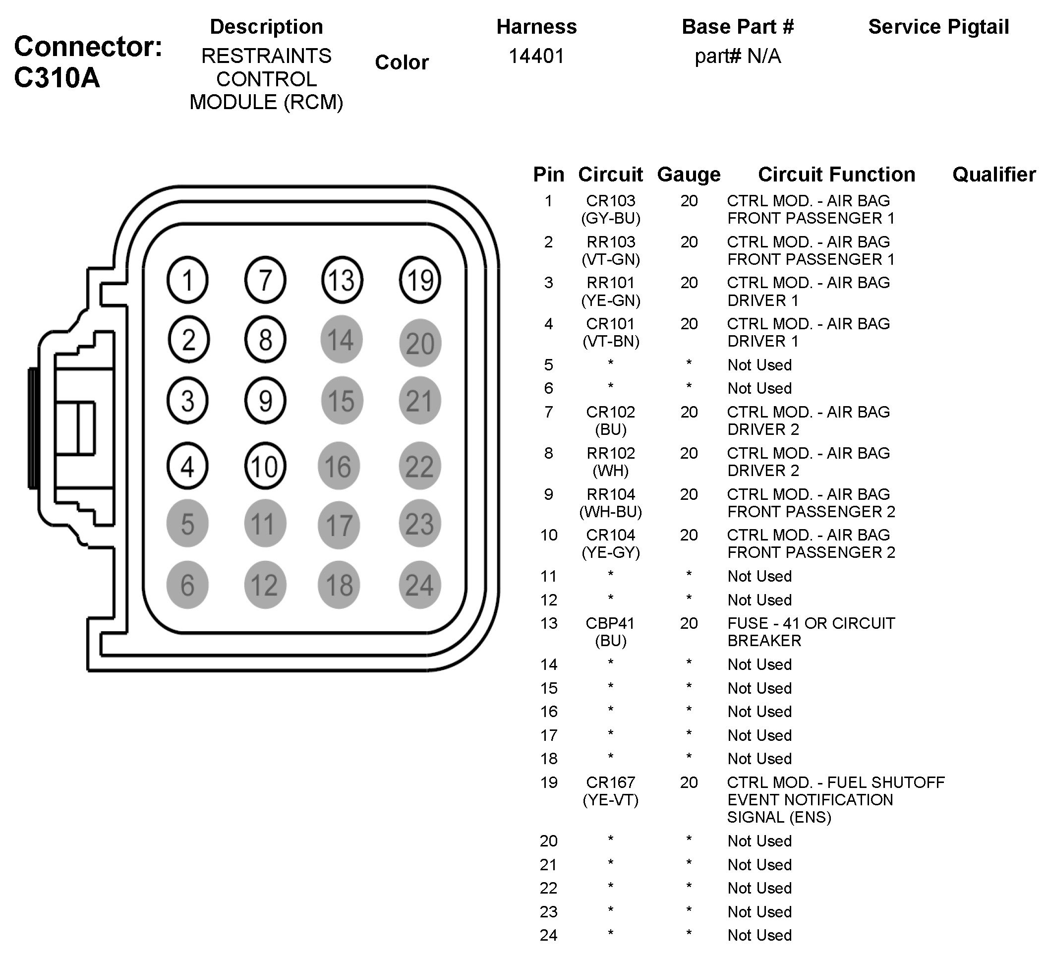 Factory service manual diagram