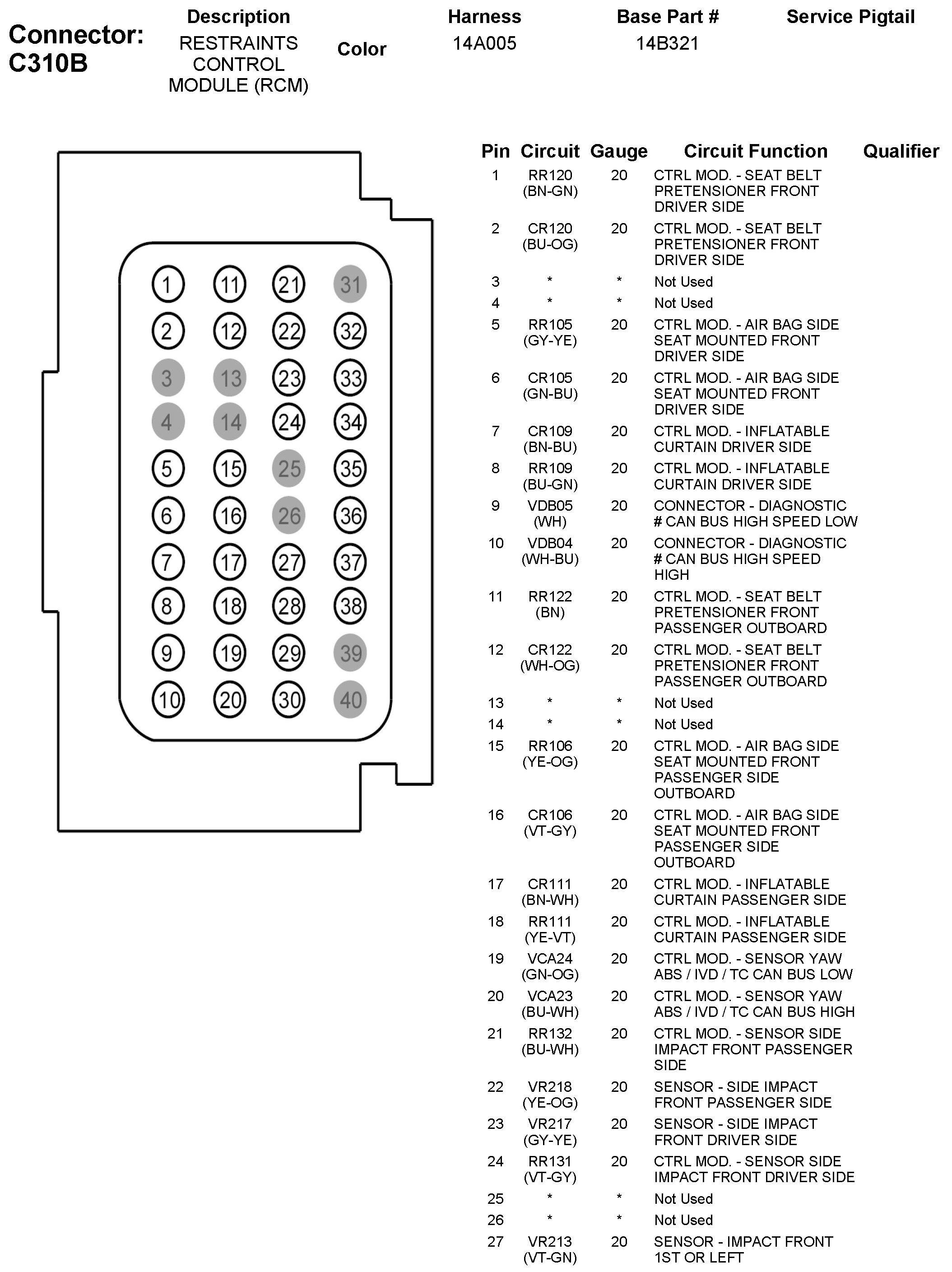Factory service manual diagram