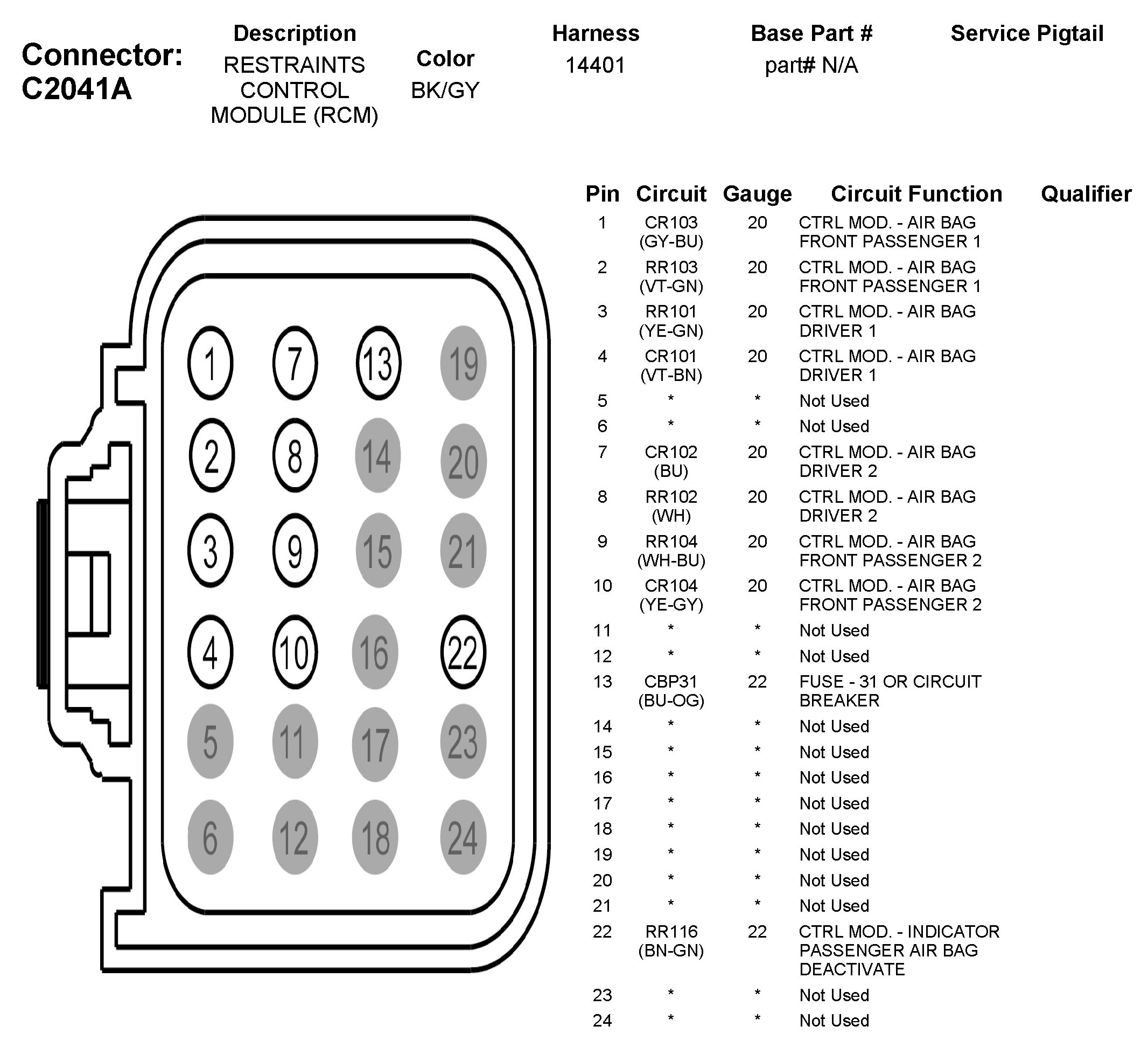 Factory service manual diagram