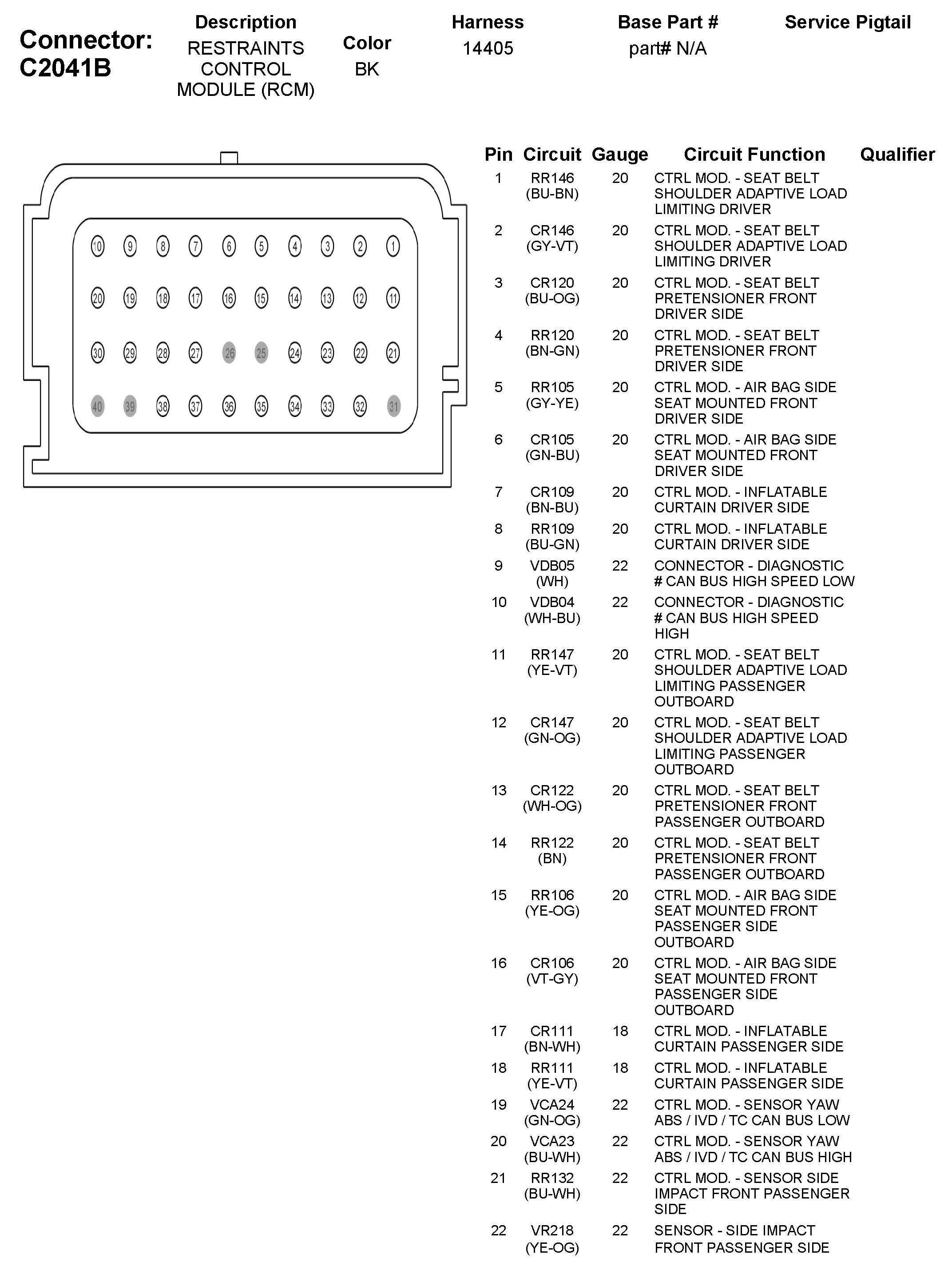Factory service manual diagram