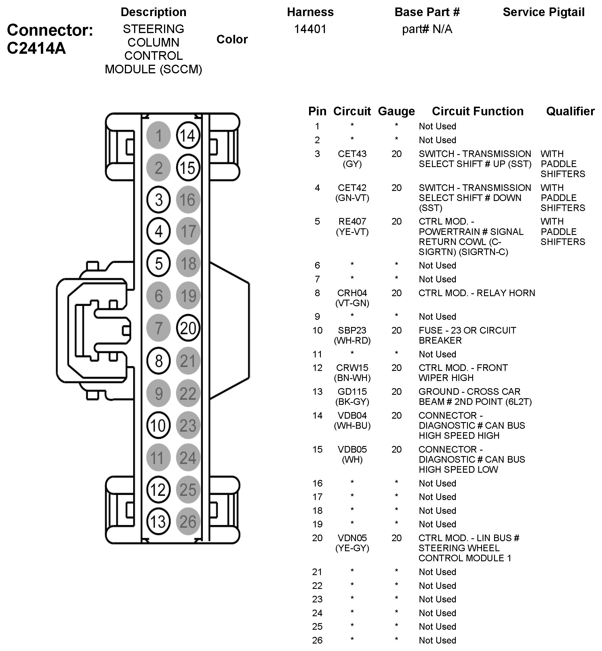 Factory service manual diagram