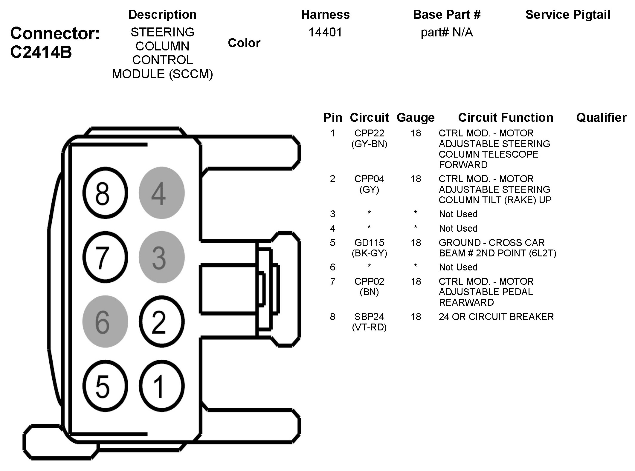 Factory service manual diagram