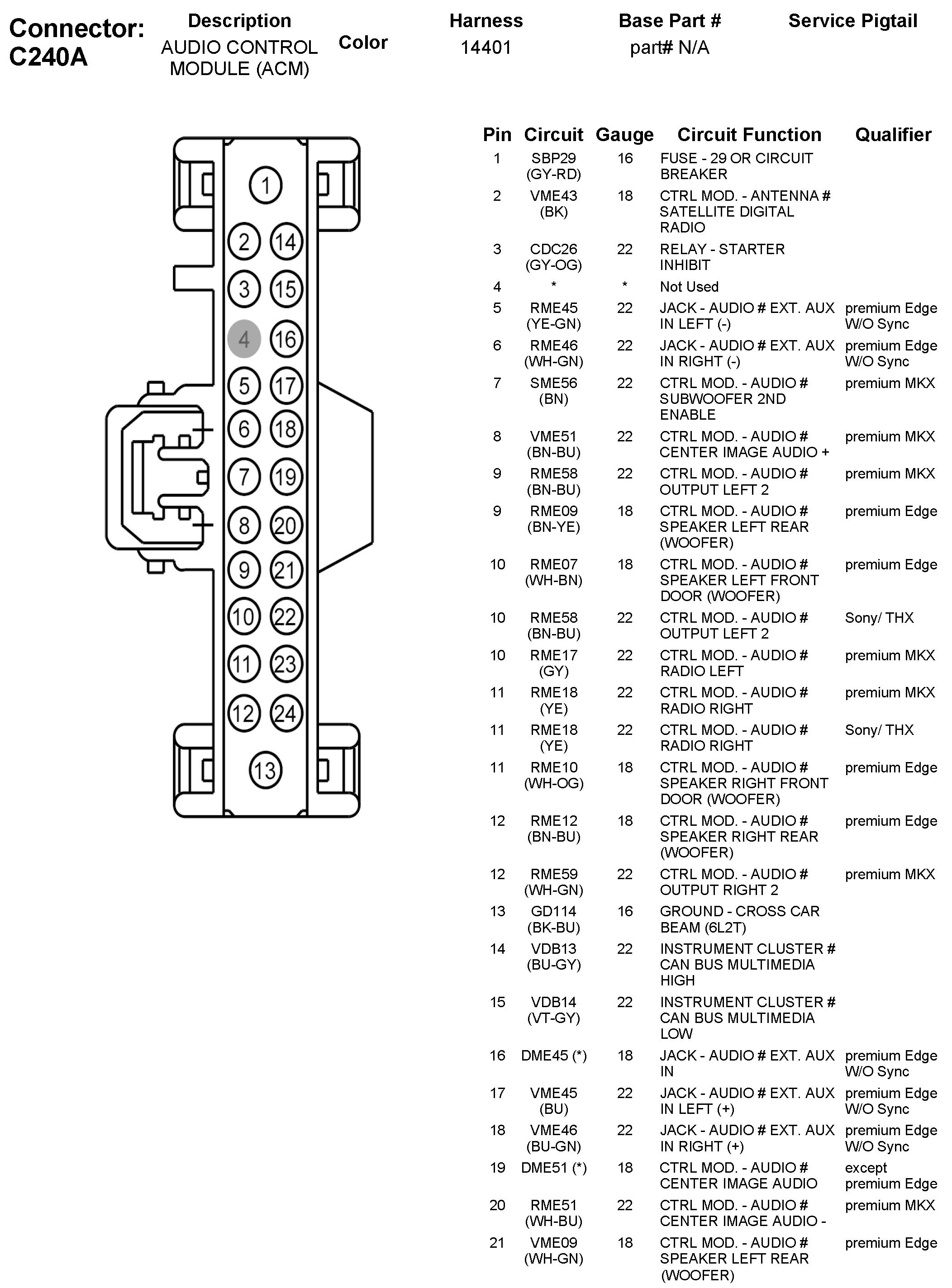 Factory service manual diagram