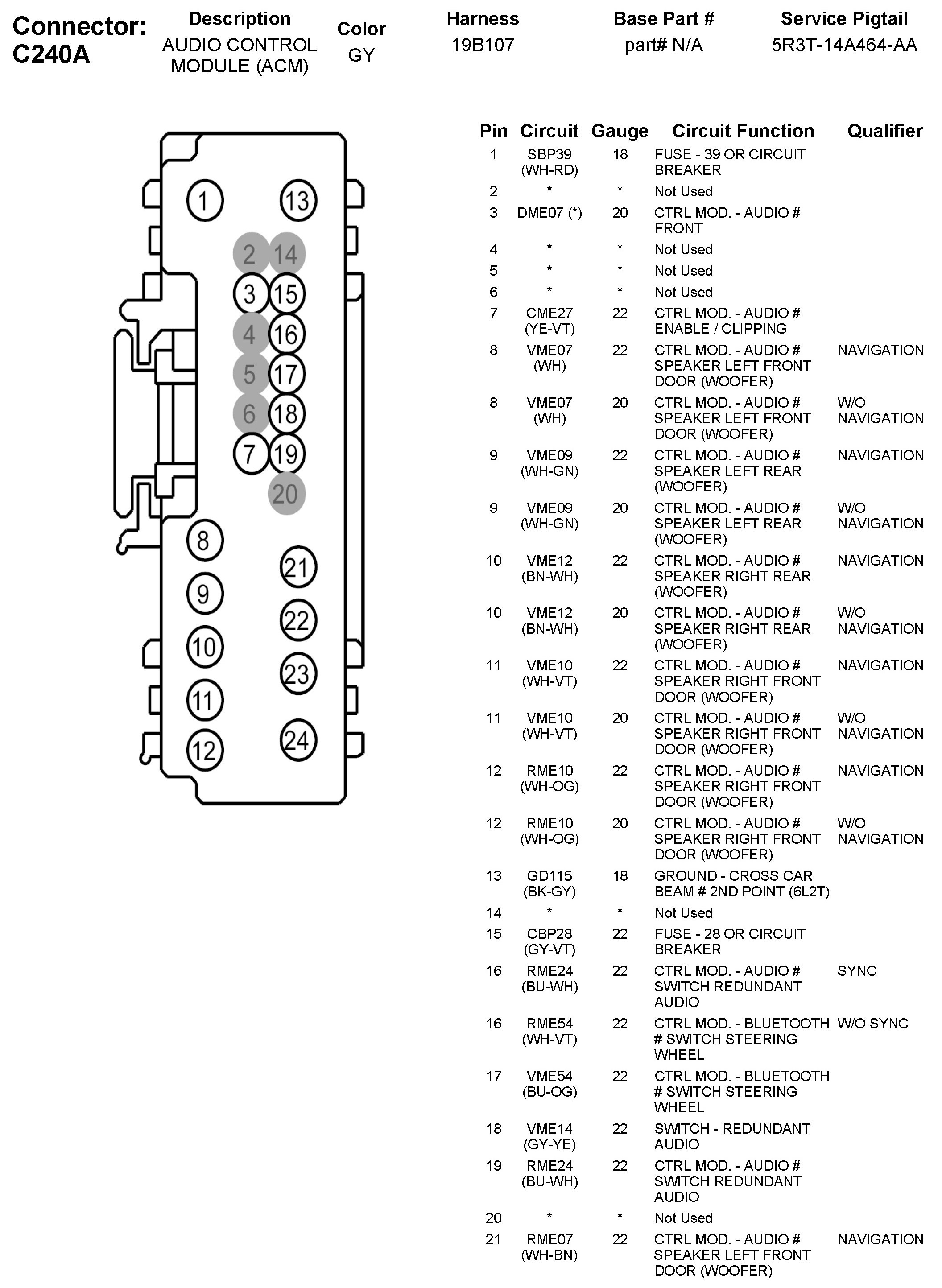Factory service manual diagram