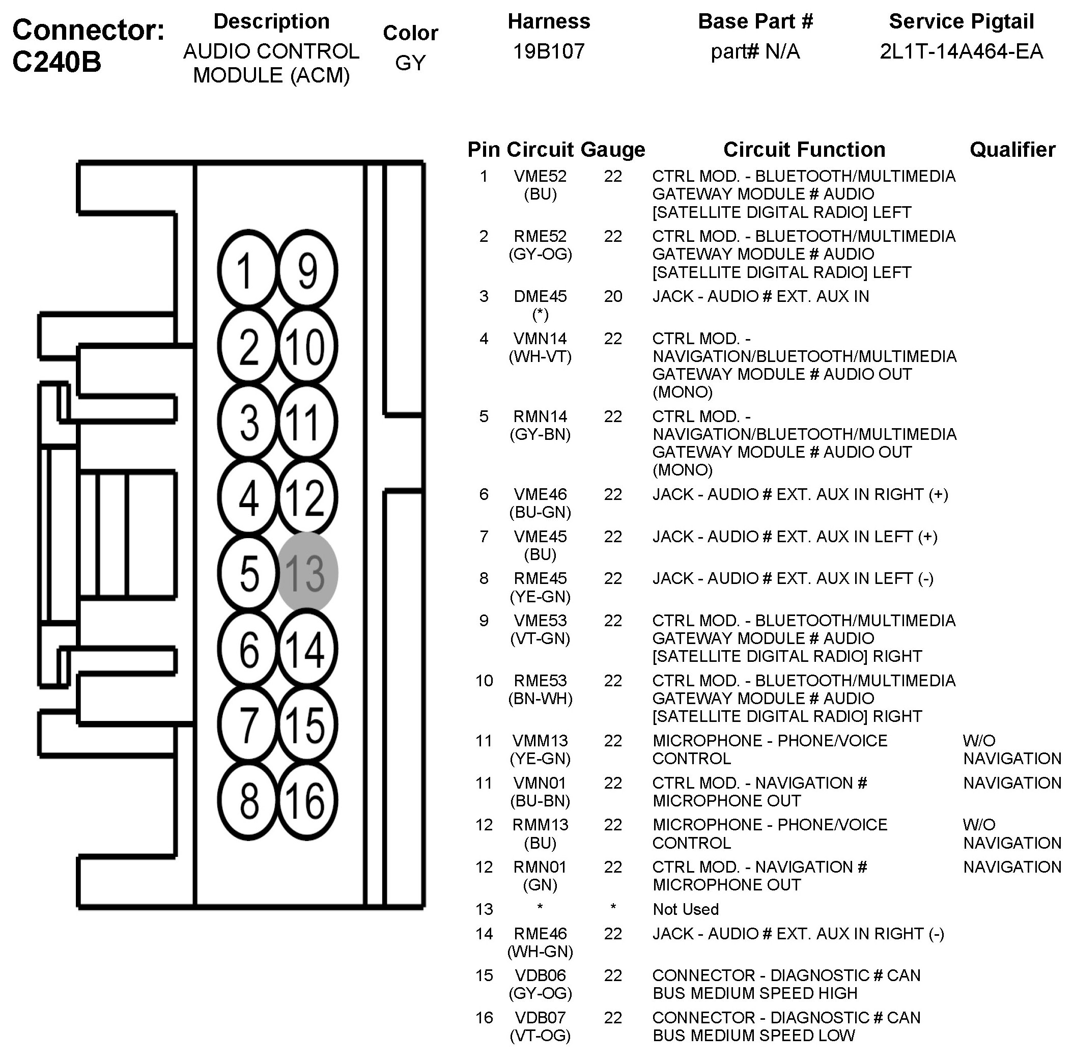 Factory service manual diagram