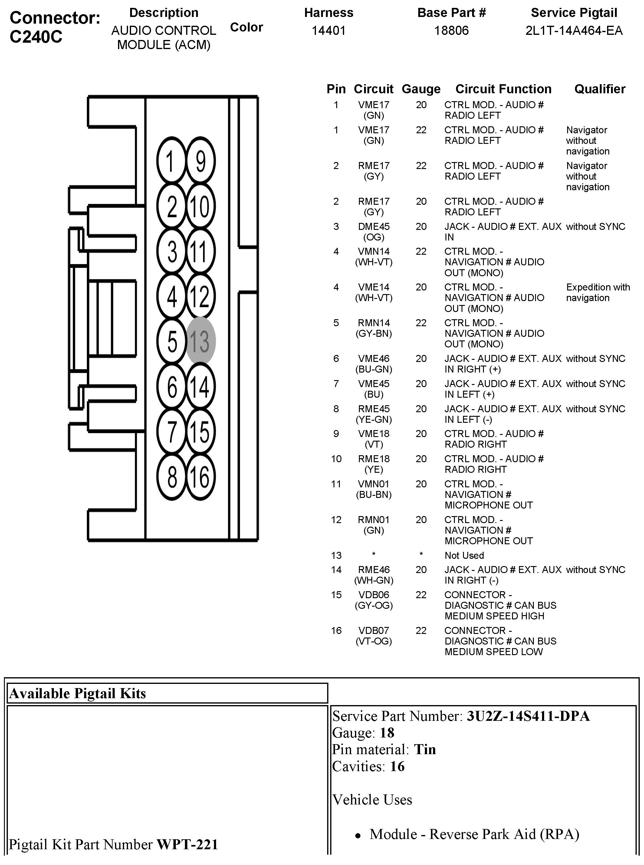 Factory service manual diagram