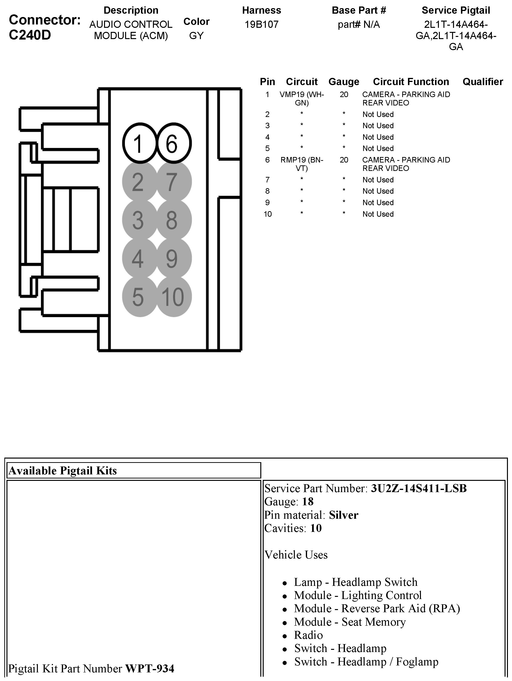Factory service manual diagram