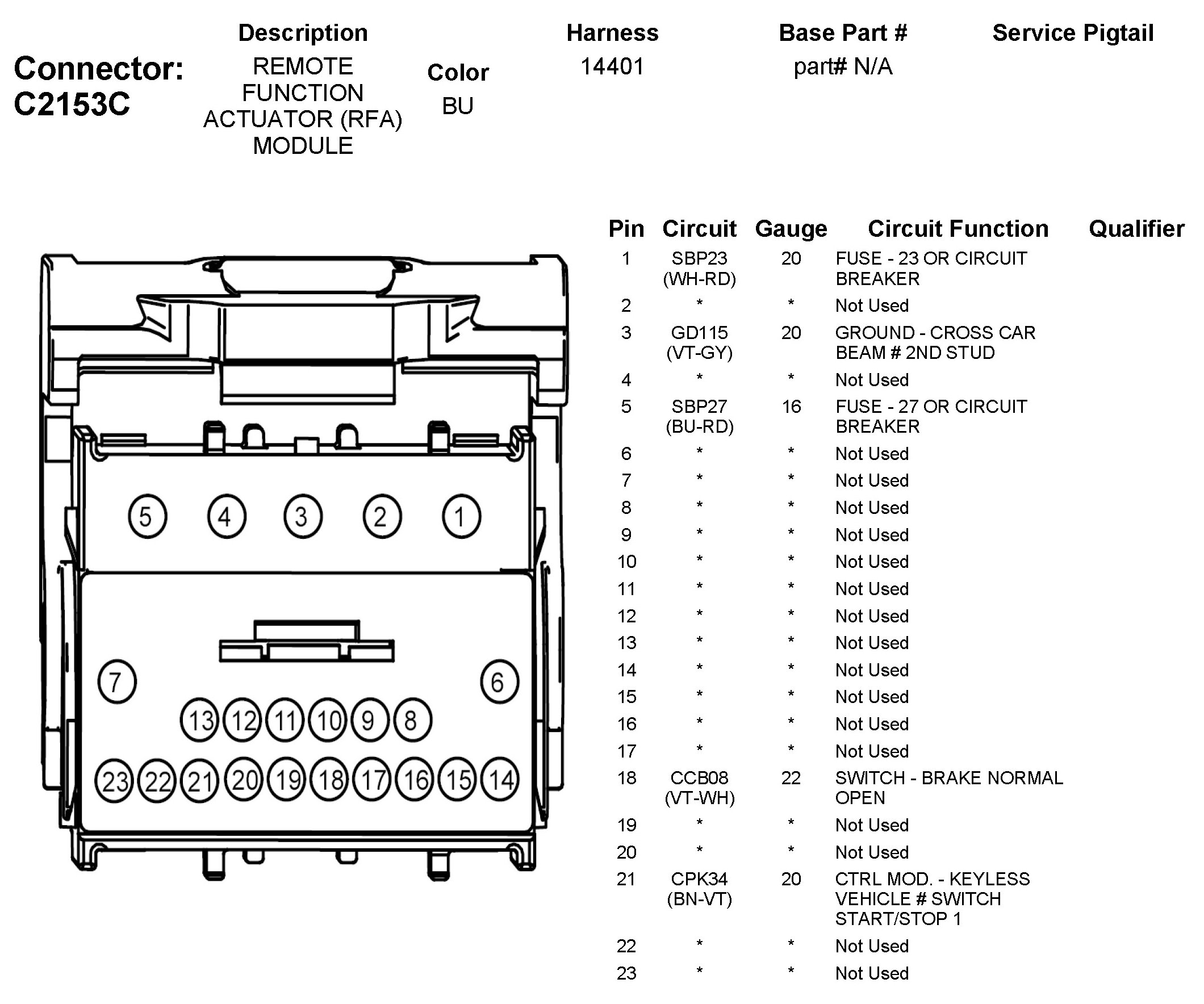 Factory service manual diagram