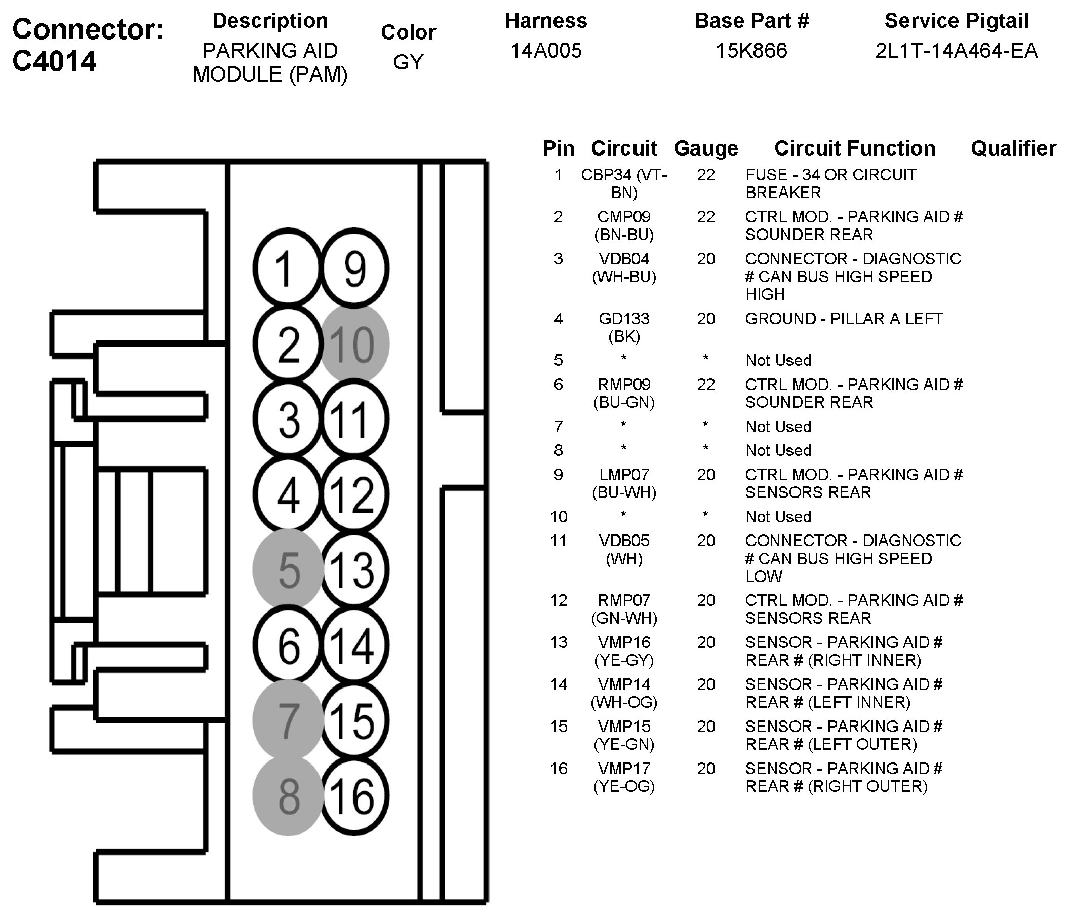 Factory service manual diagram
