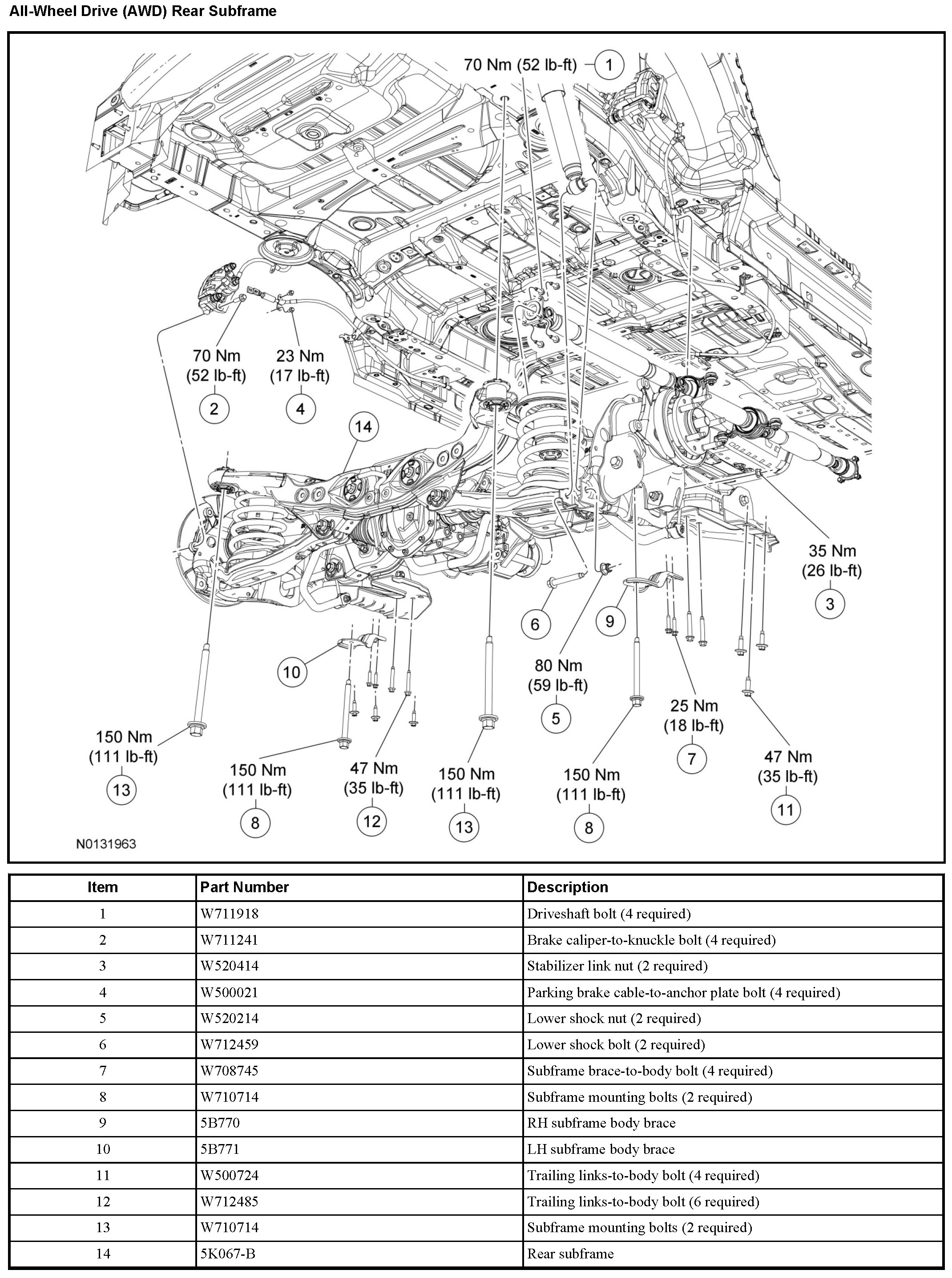 Factory service manual diagram
