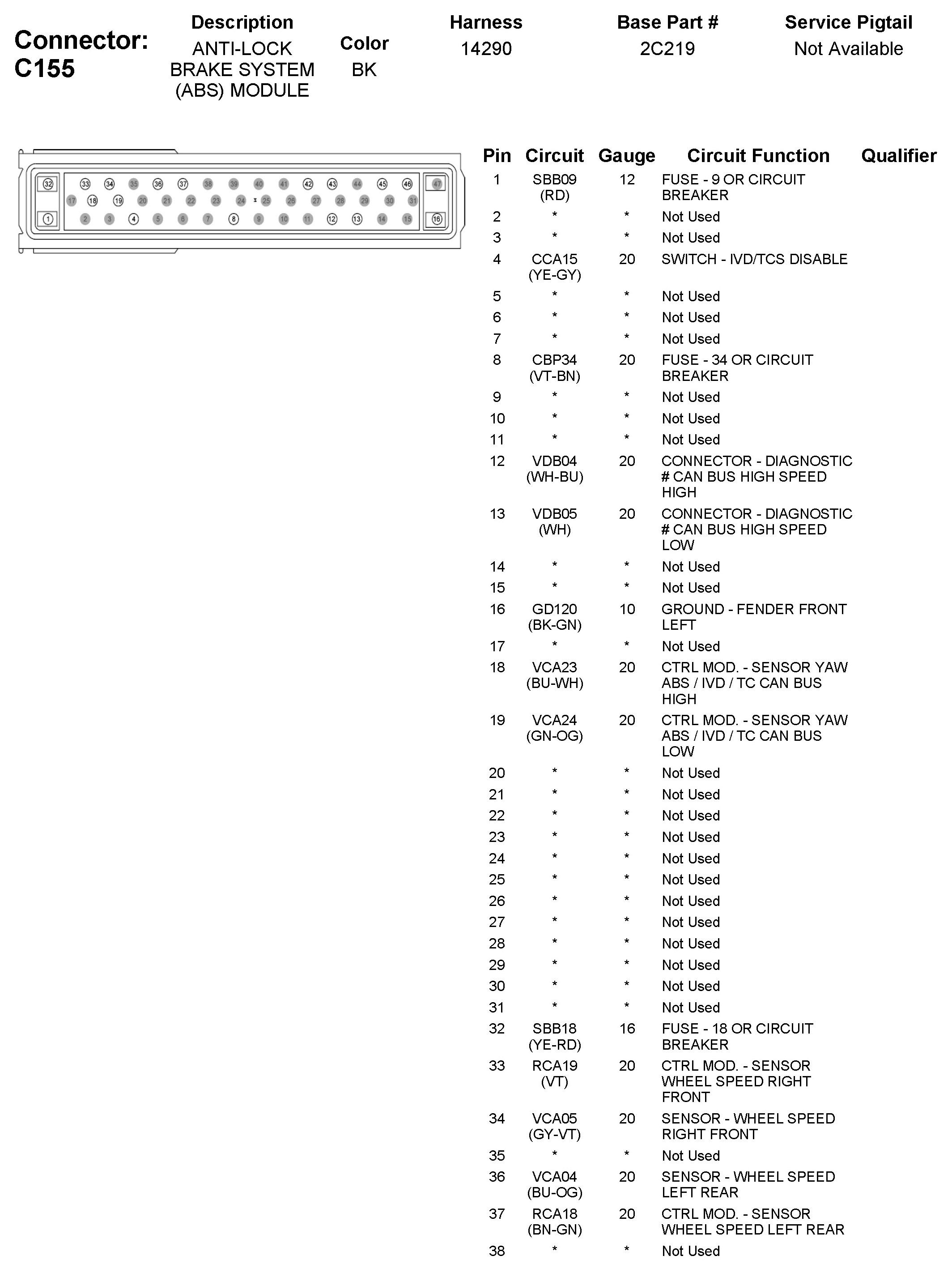 Factory service manual diagram