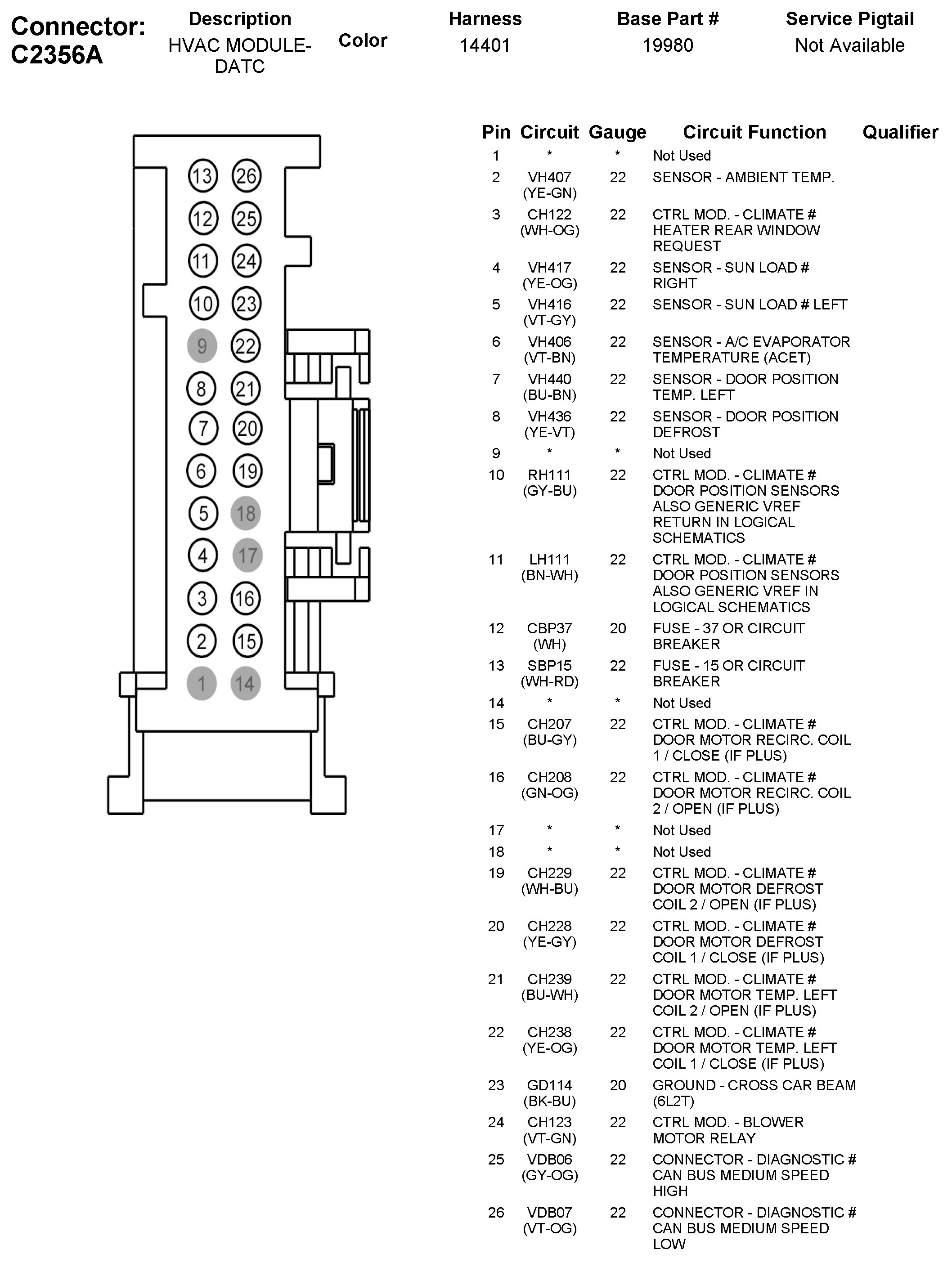 Factory service manual diagram