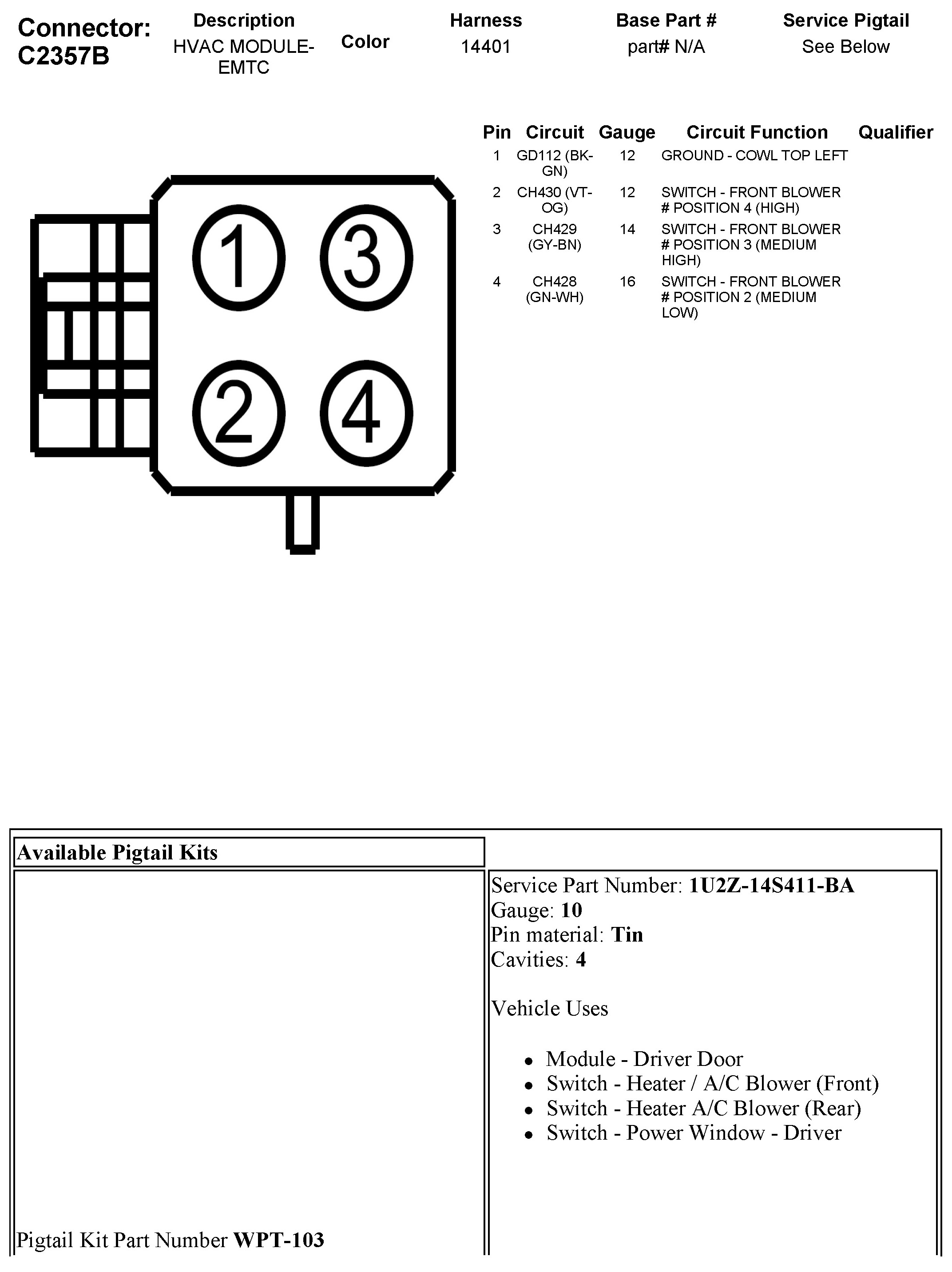 Factory service manual diagram