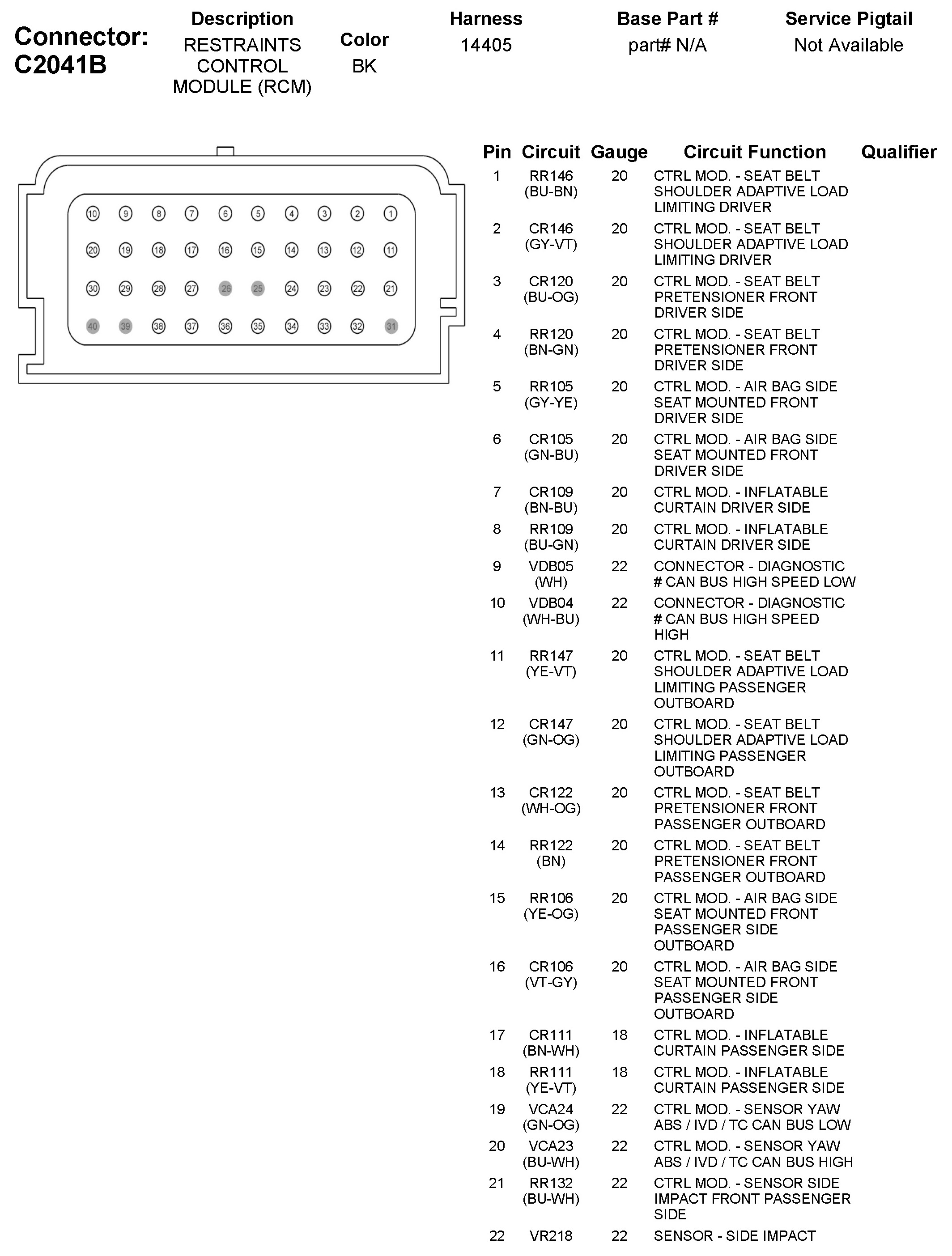 Factory service manual diagram