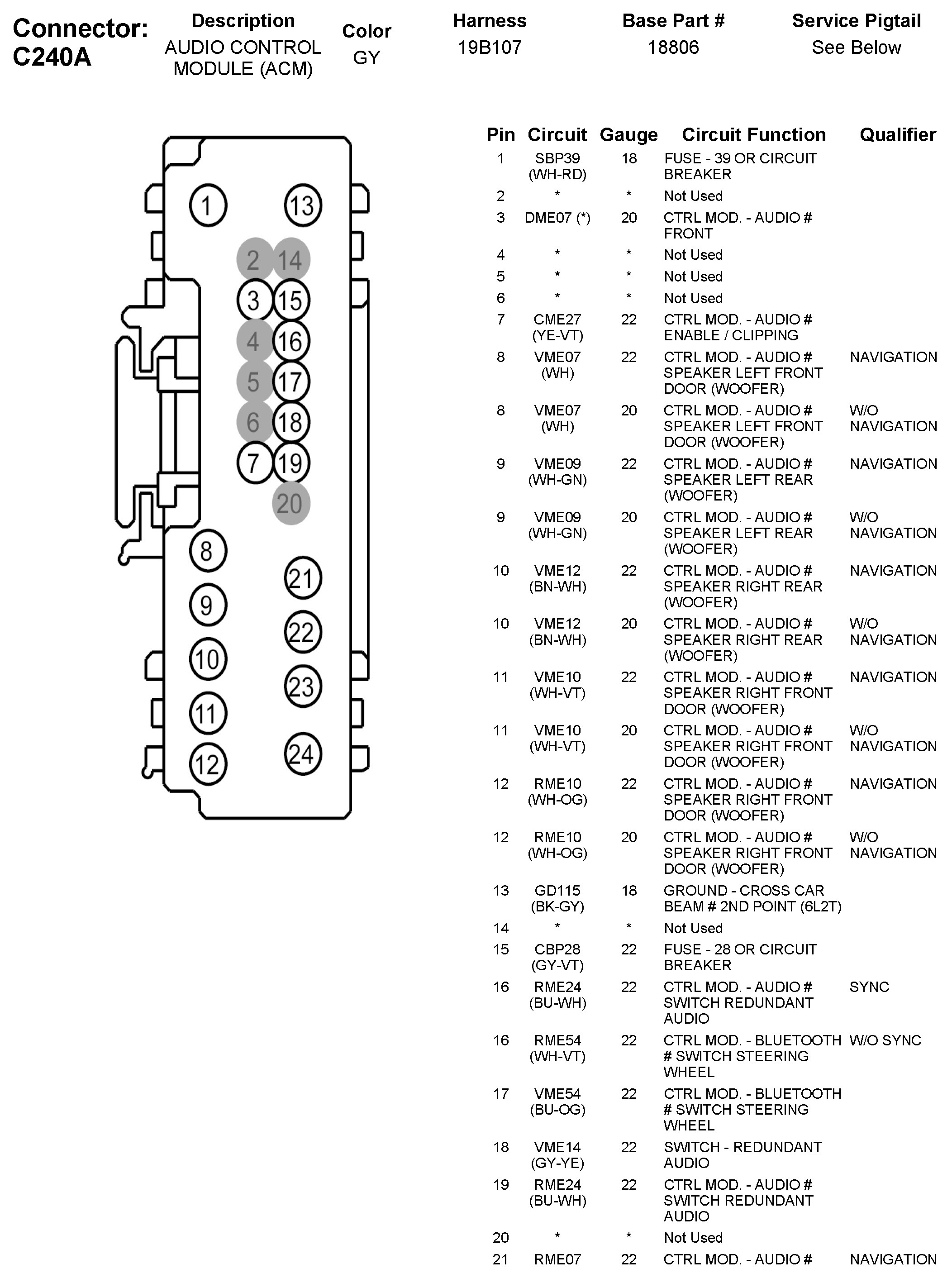 Factory service manual diagram