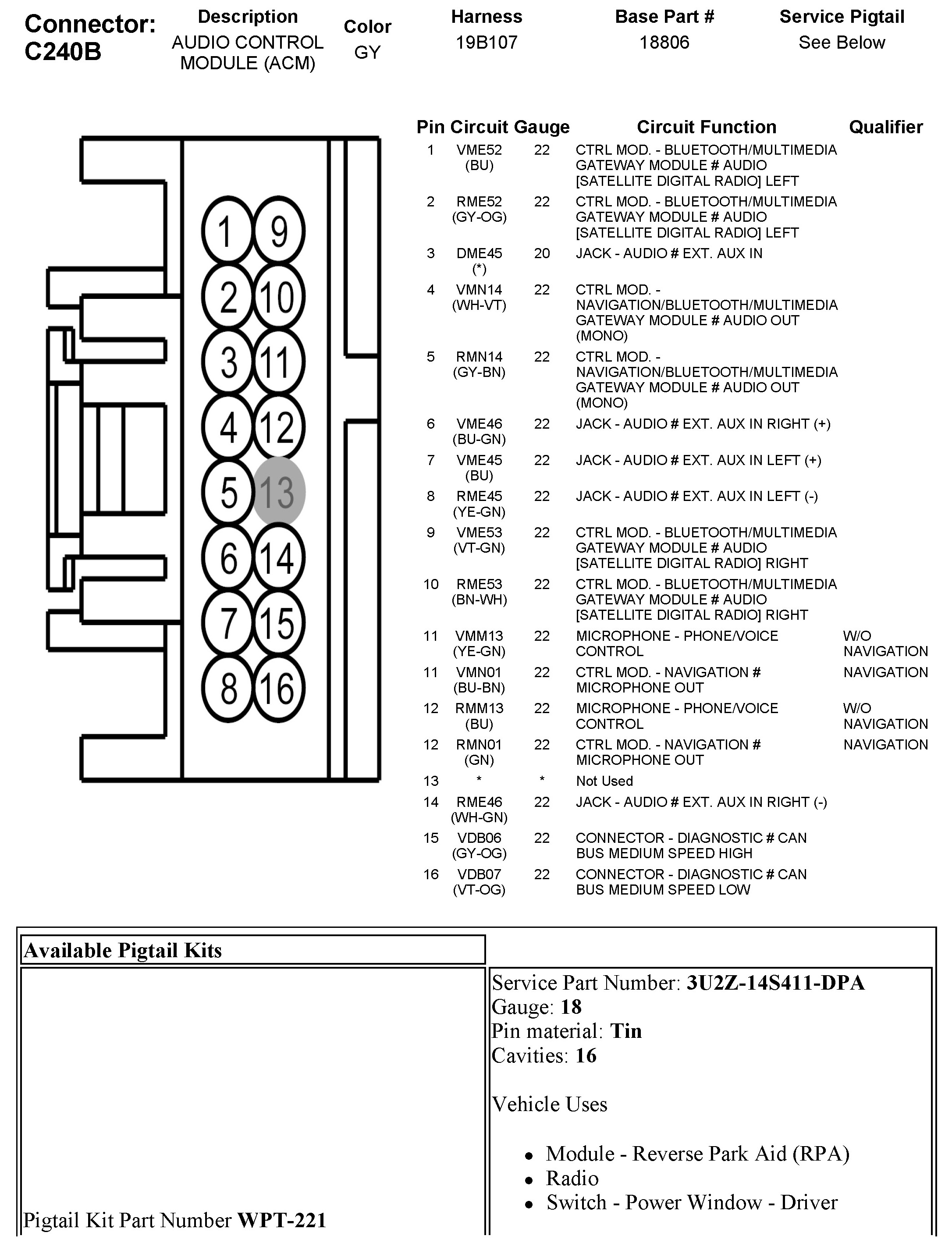 Factory service manual diagram