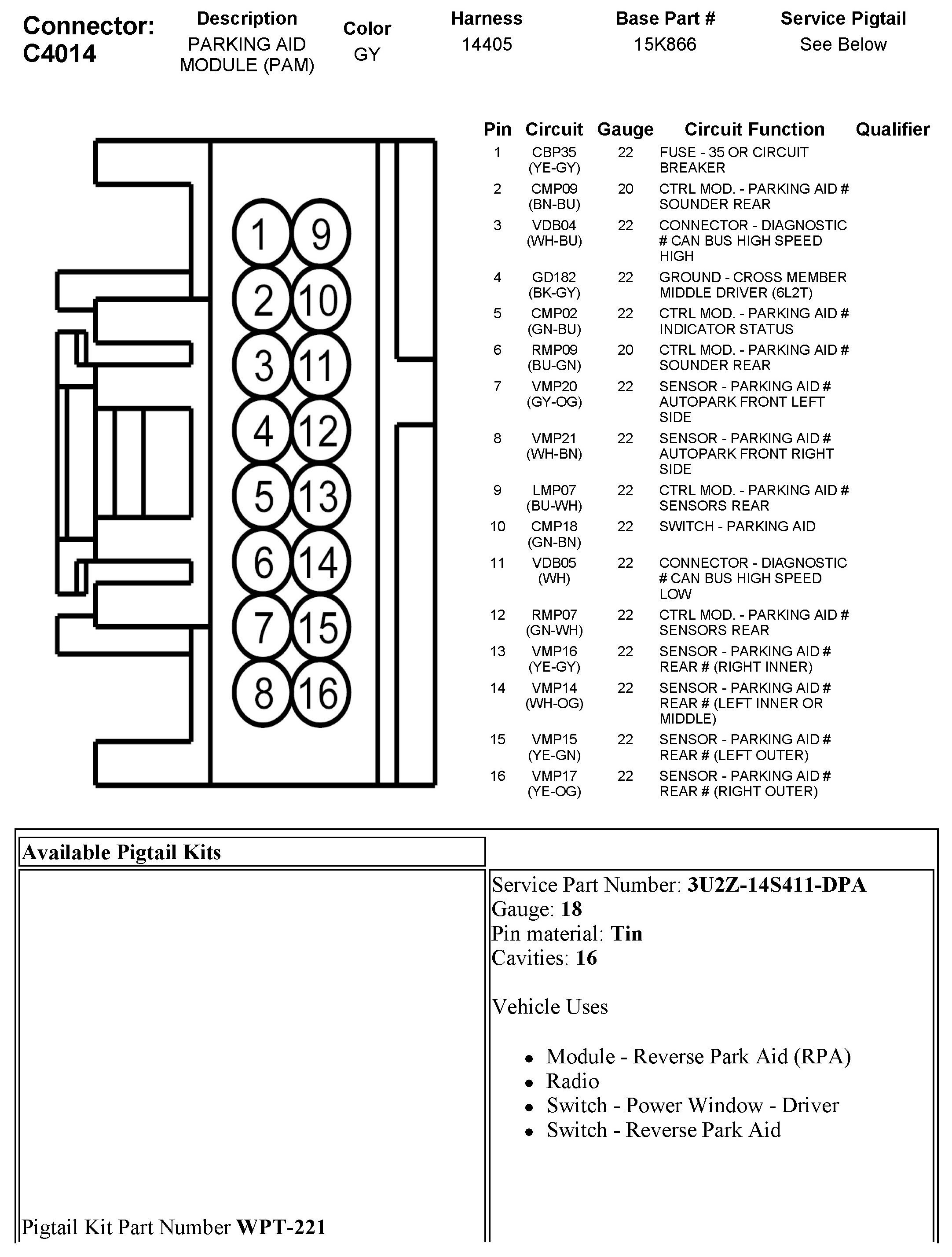 Factory service manual diagram