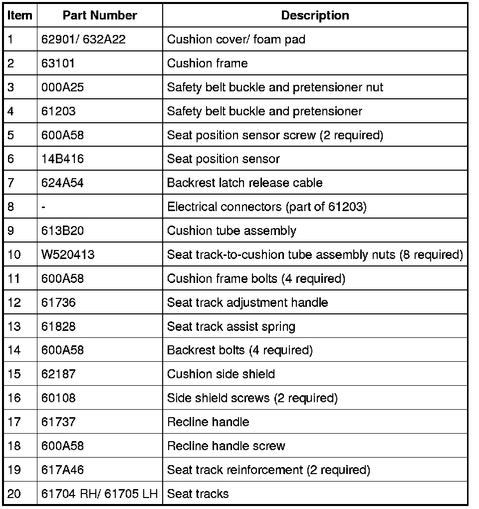 Factory service manual diagram