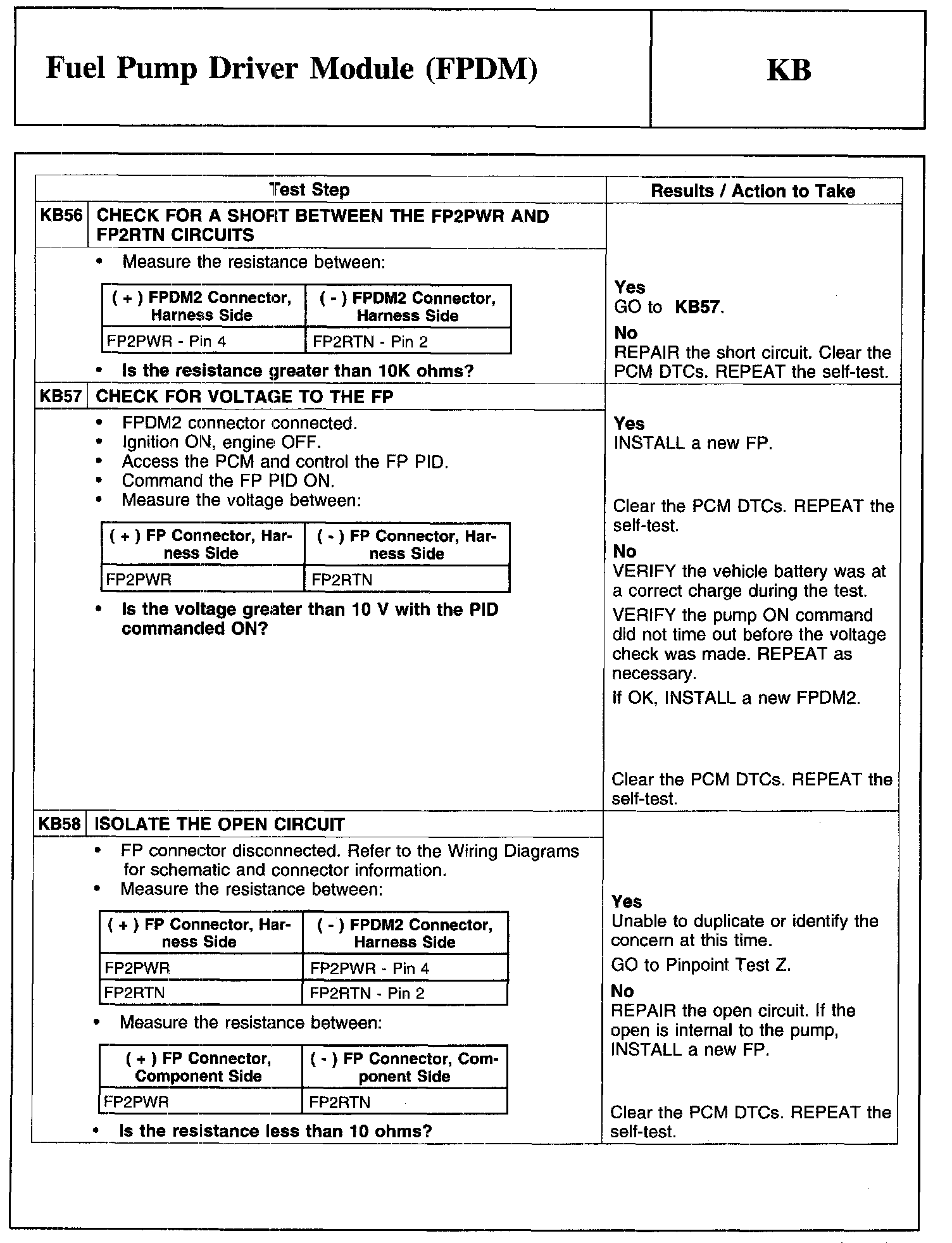 Factory service manual diagram