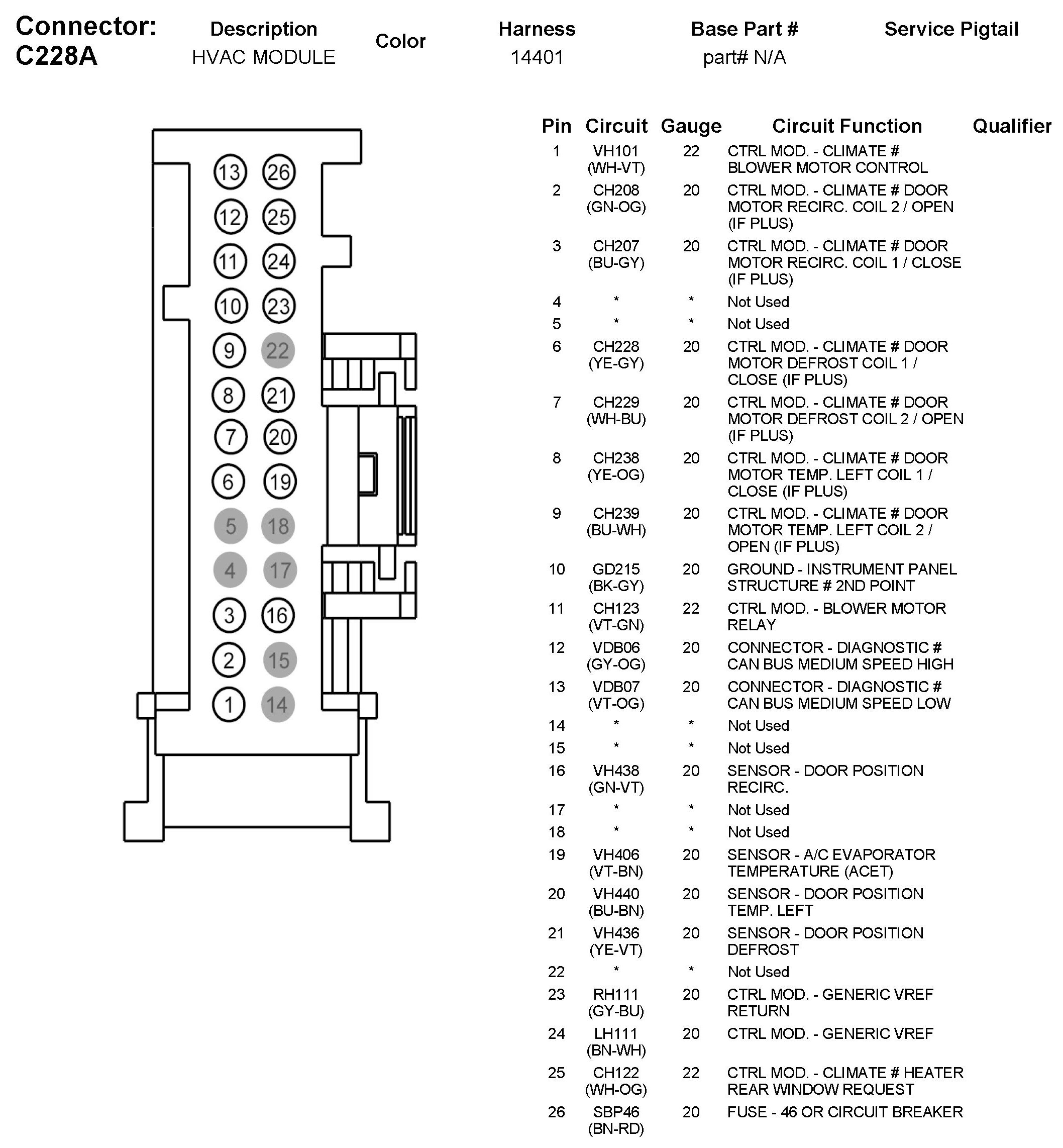 Factory service manual diagram