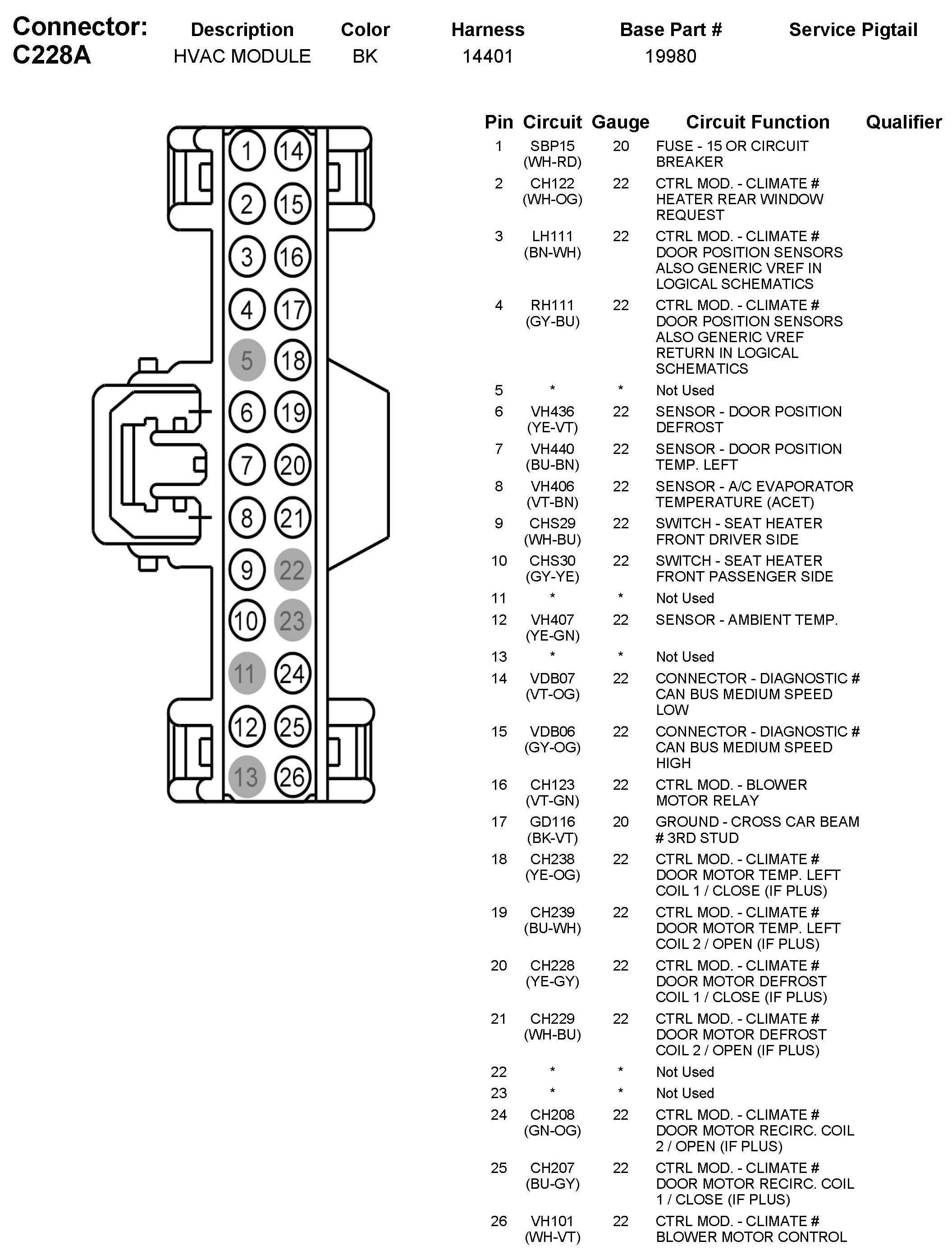 Factory service manual diagram