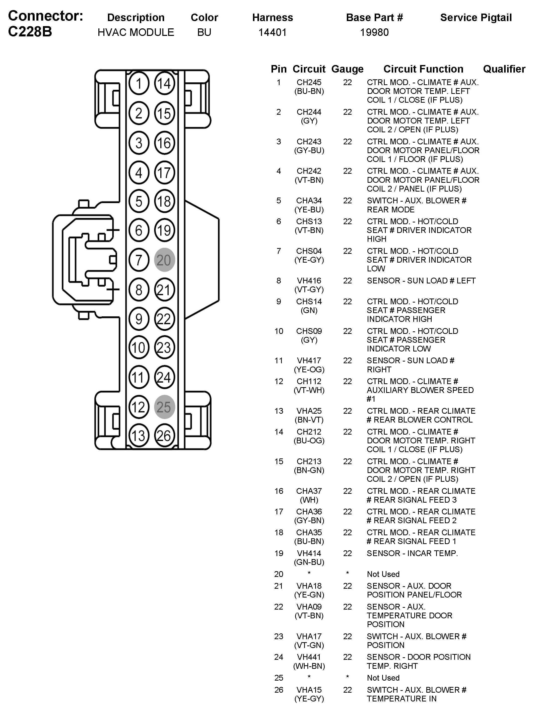 Factory service manual diagram