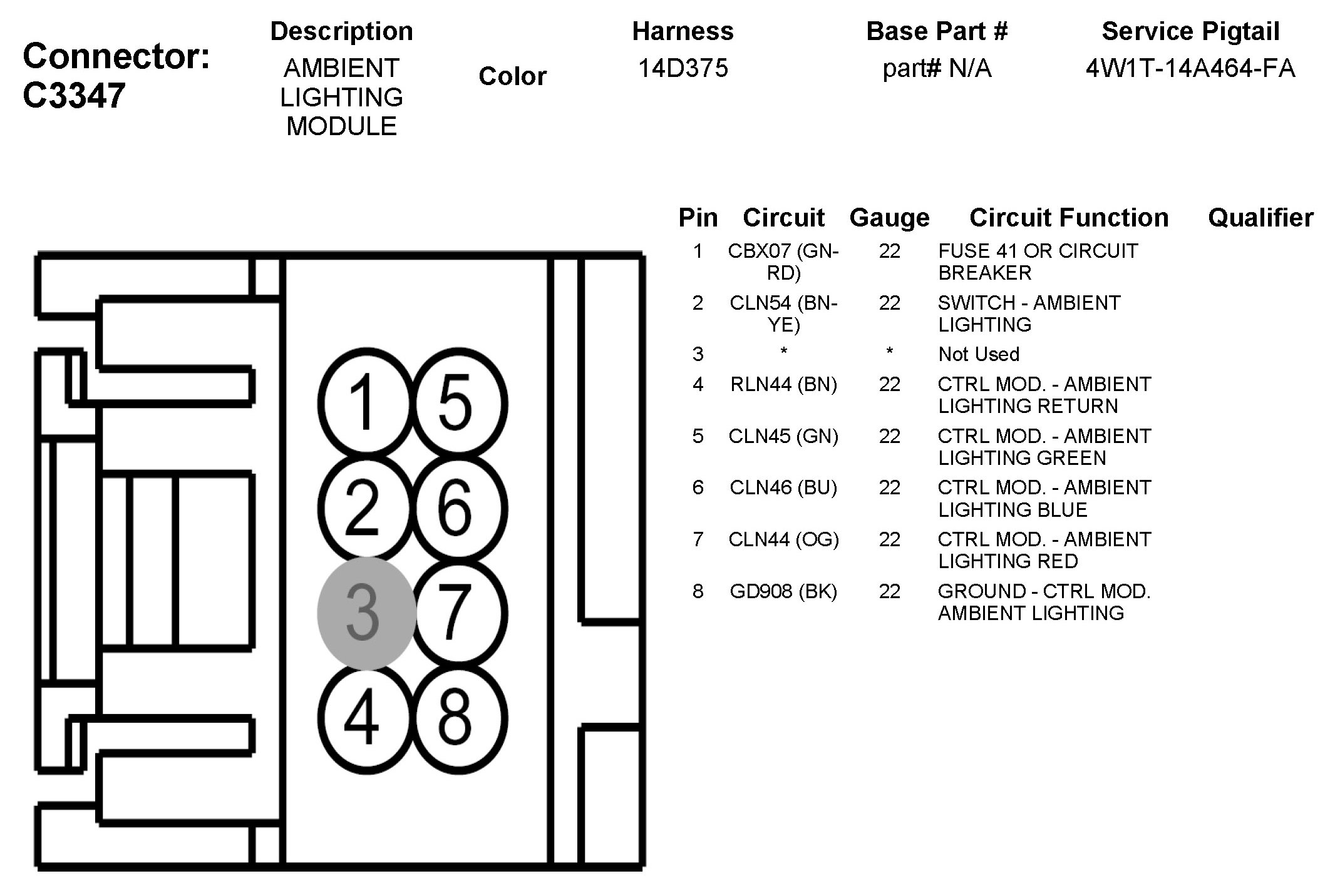 Factory service manual diagram