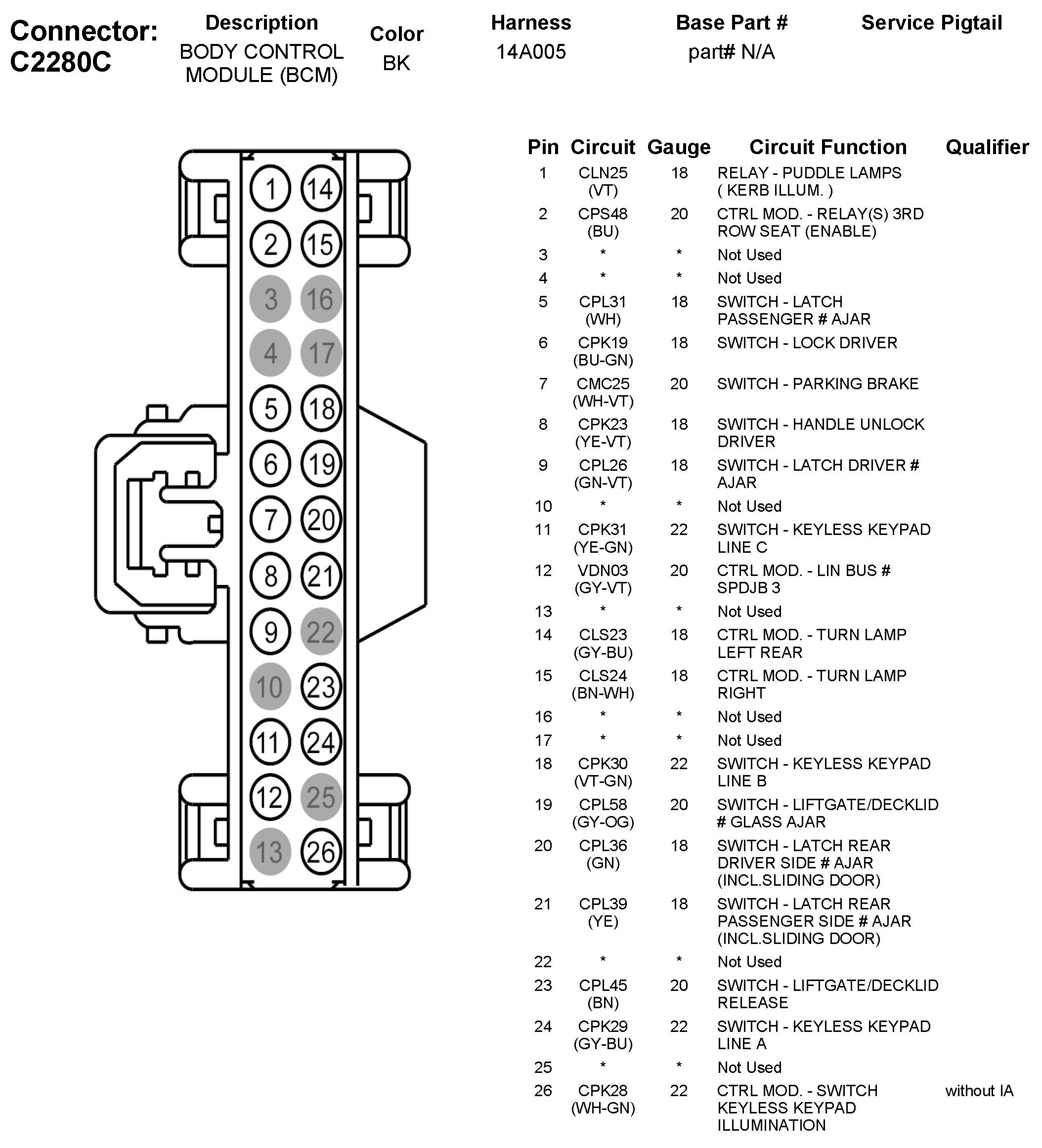Factory service manual diagram