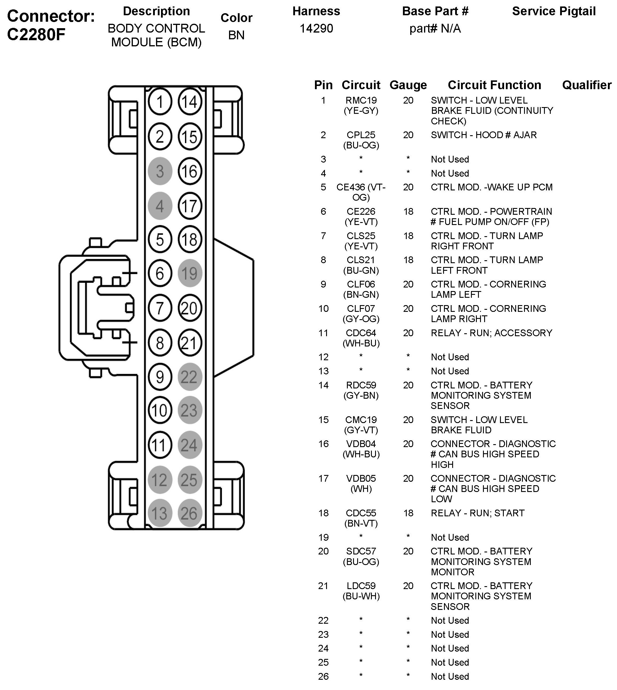 Factory service manual diagram