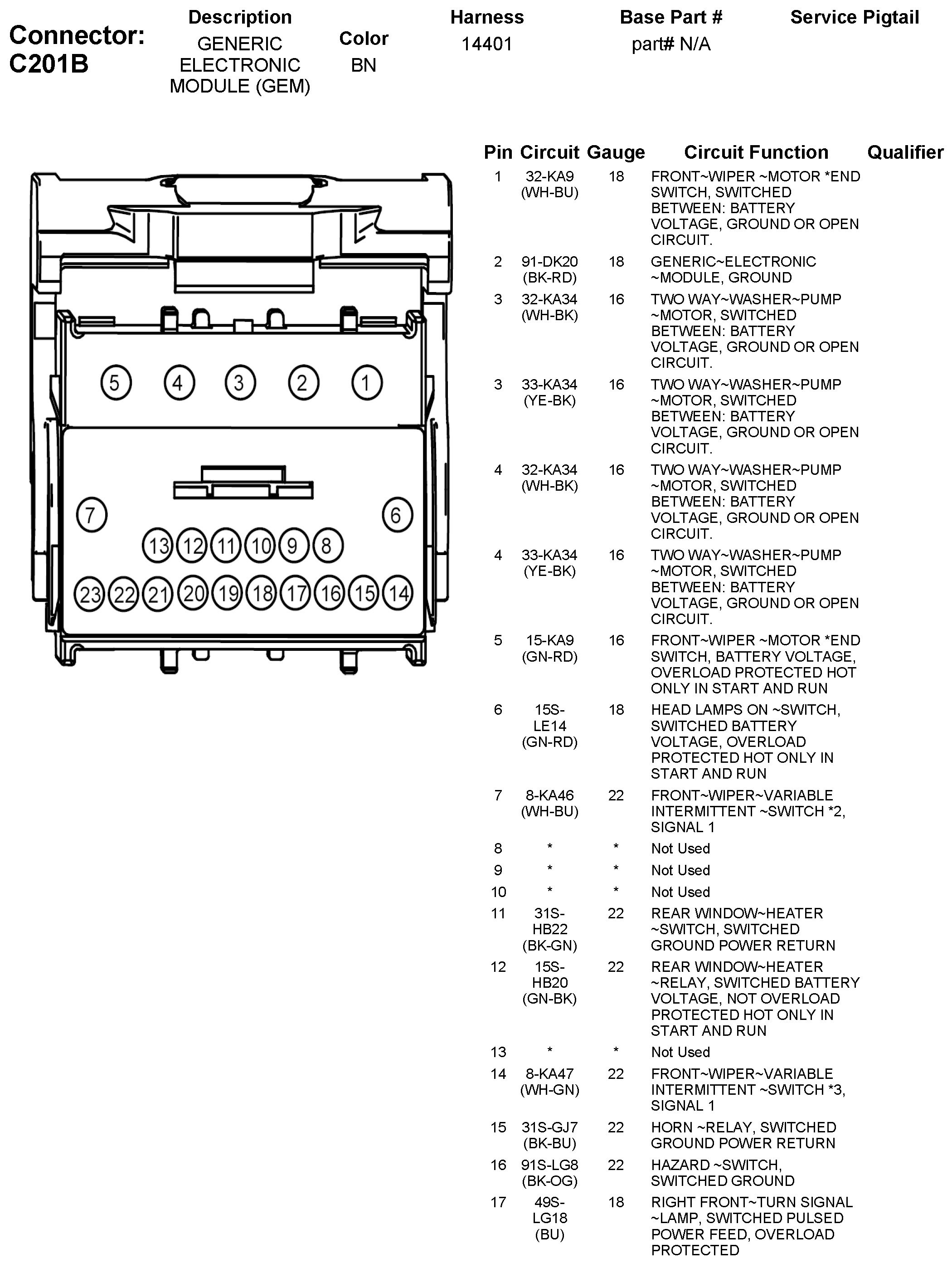Factory service manual diagram