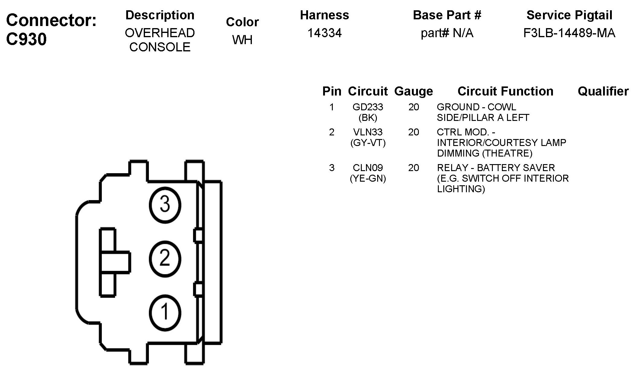Factory service manual diagram