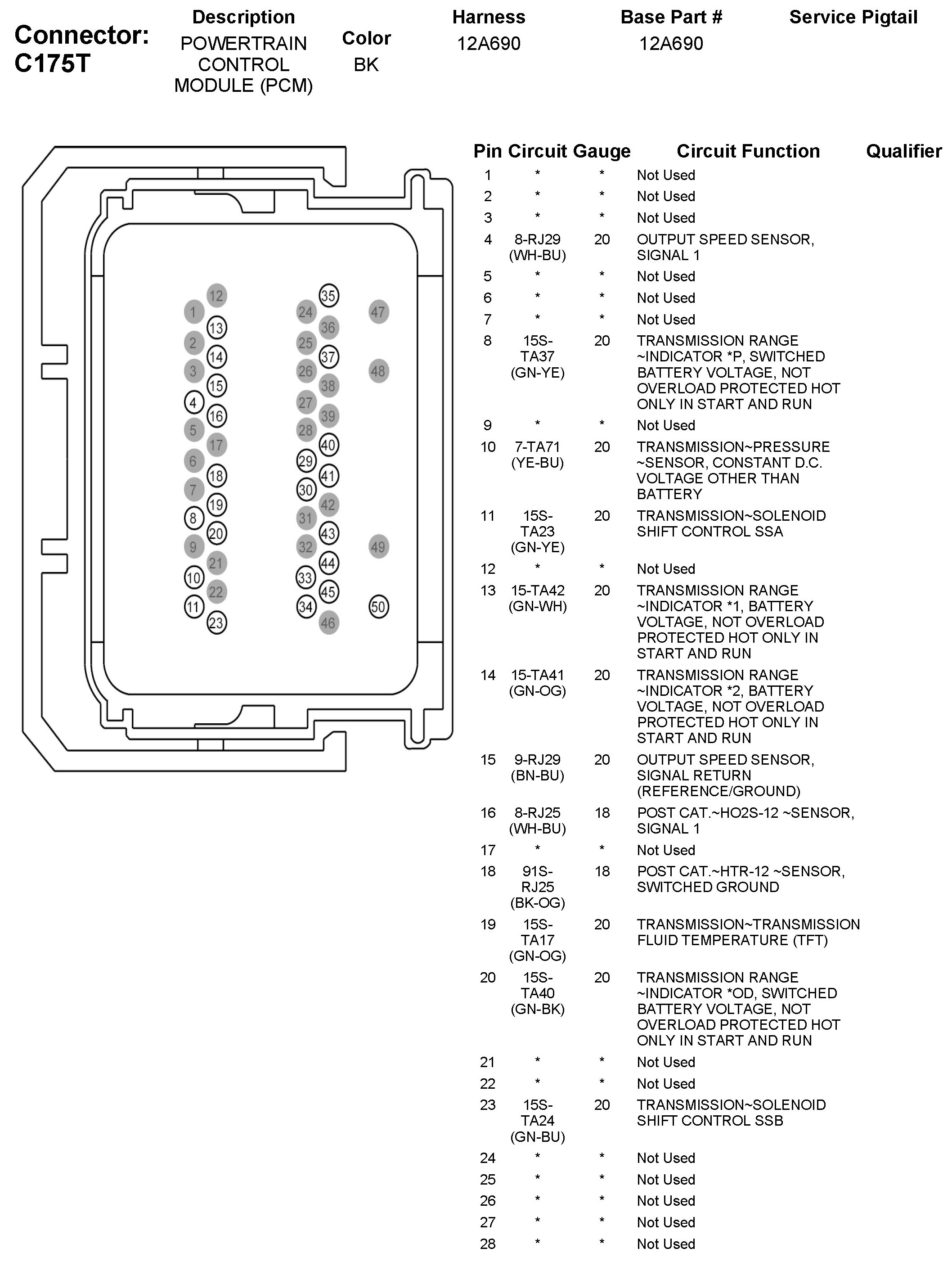 Factory service manual diagram
