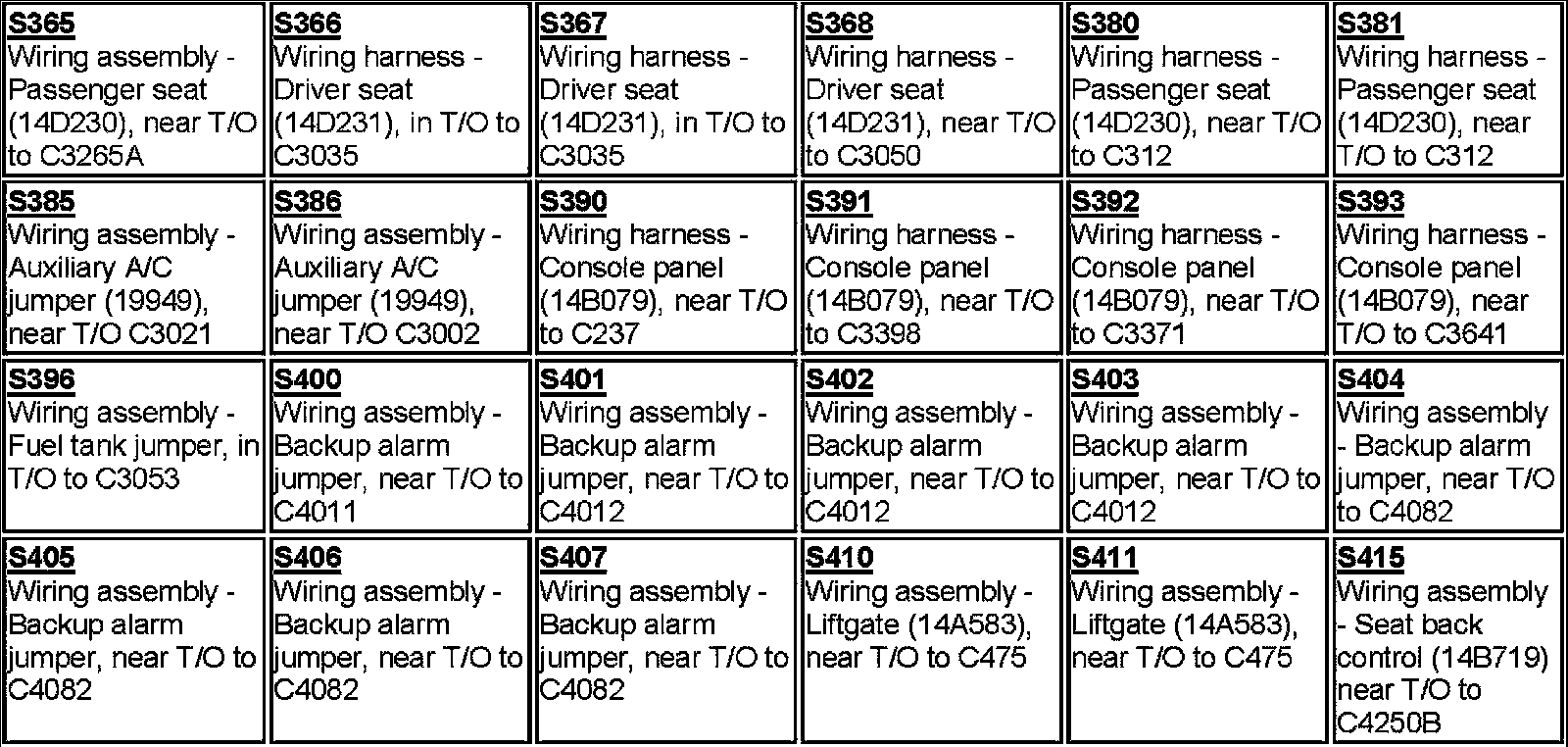 Factory service manual diagram