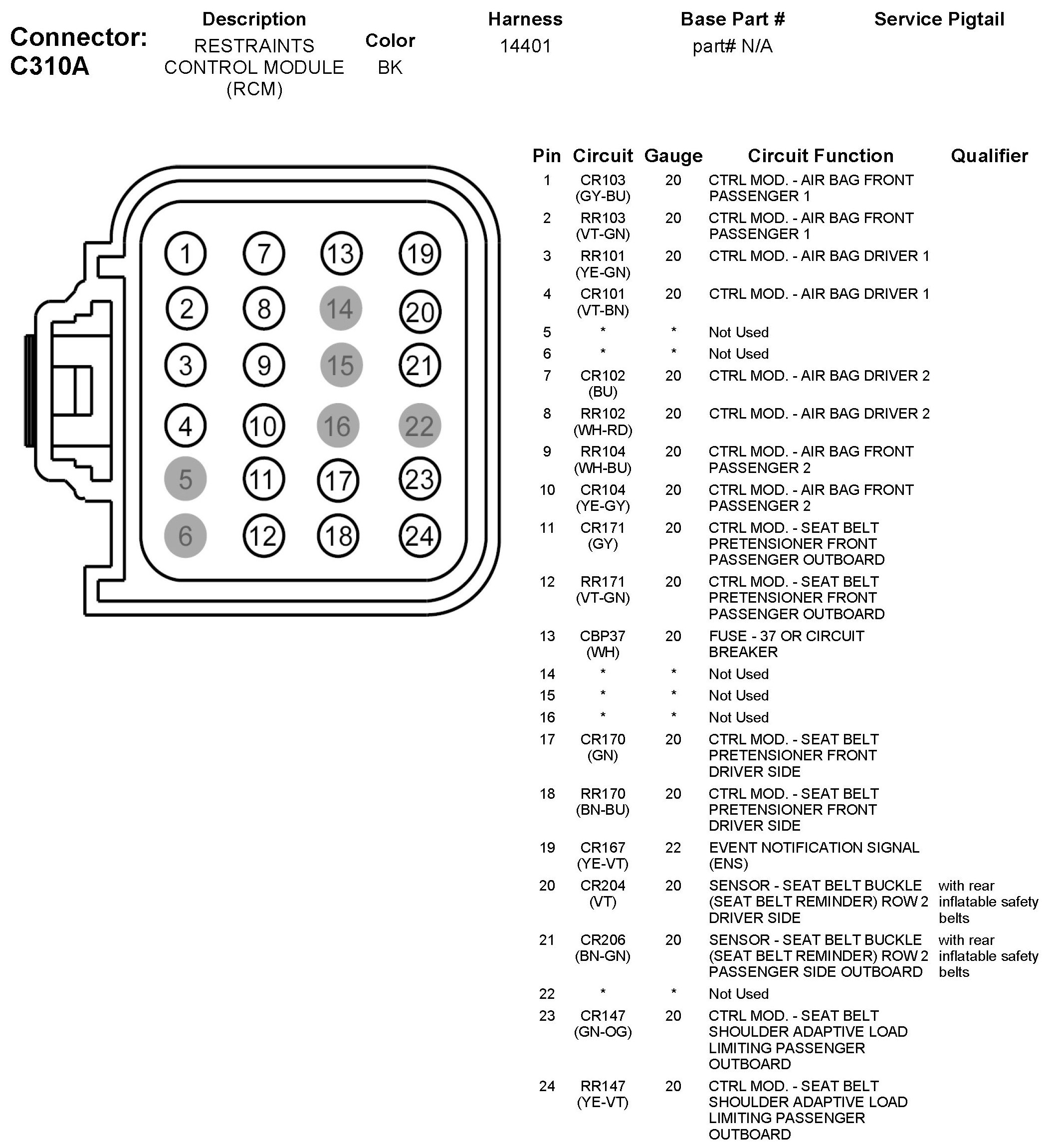 Factory service manual diagram