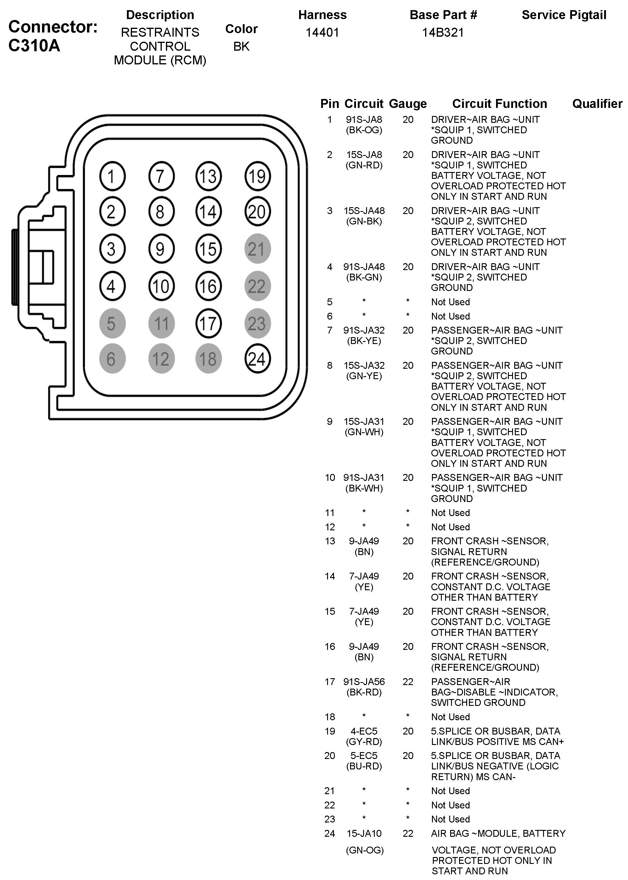 Factory service manual diagram