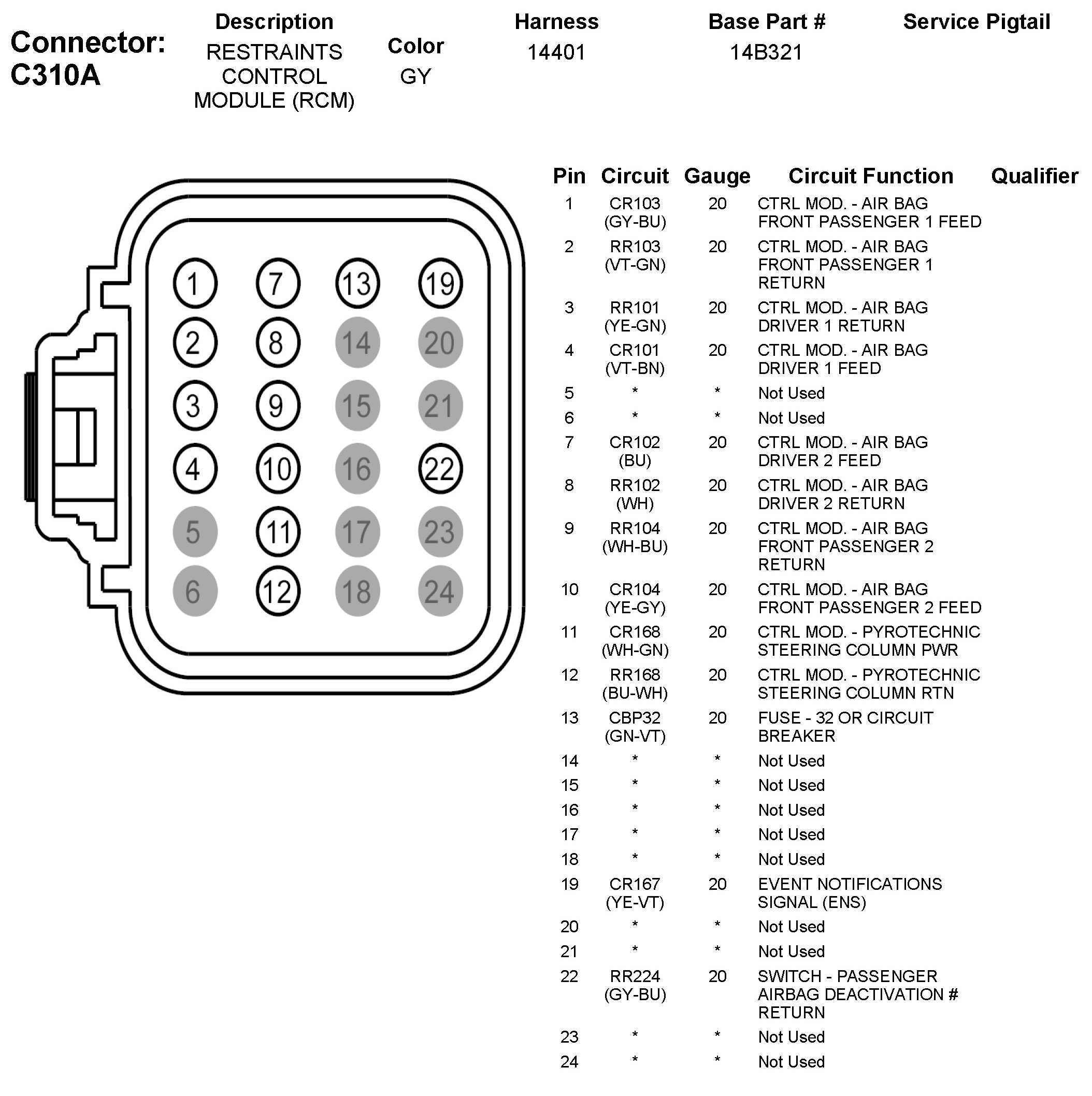 Factory service manual diagram