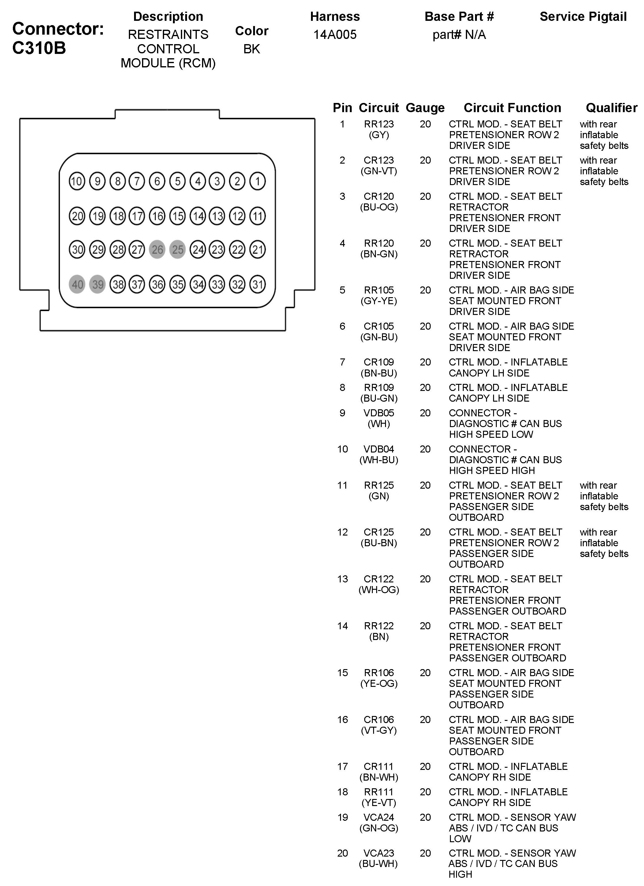 Factory service manual diagram